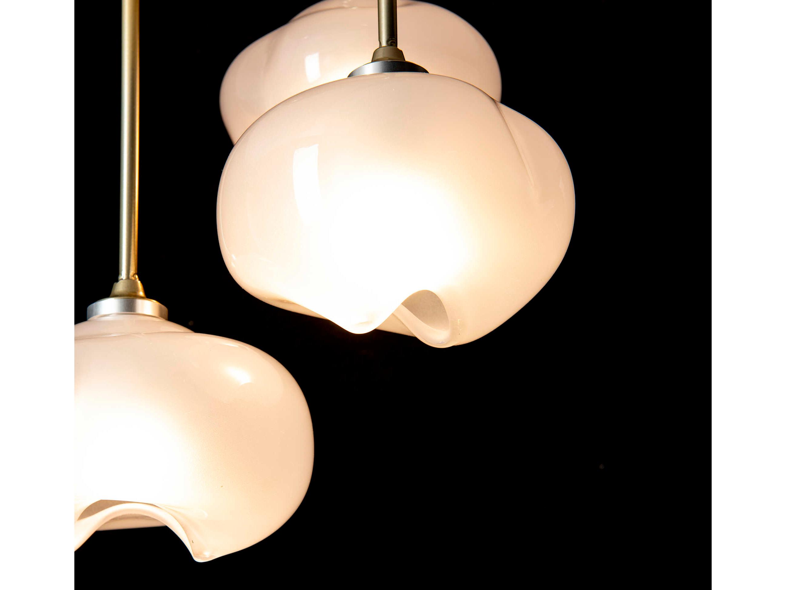 Hubbardton Forge Ume 3-Light Glass Semi Flush Mount