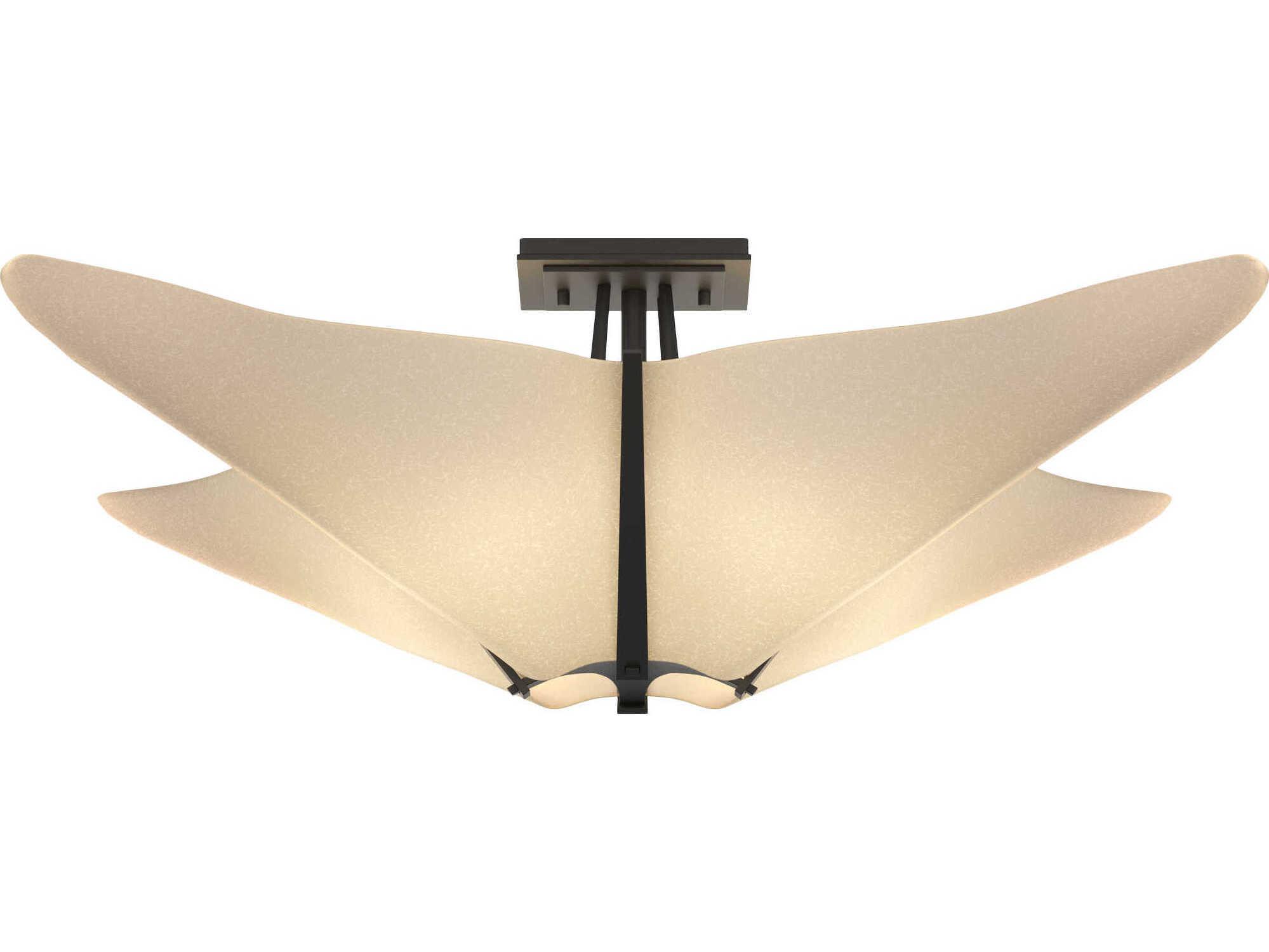 Hubbardton Forge Kirigami 4-Light Geometric Semi Flush Mount