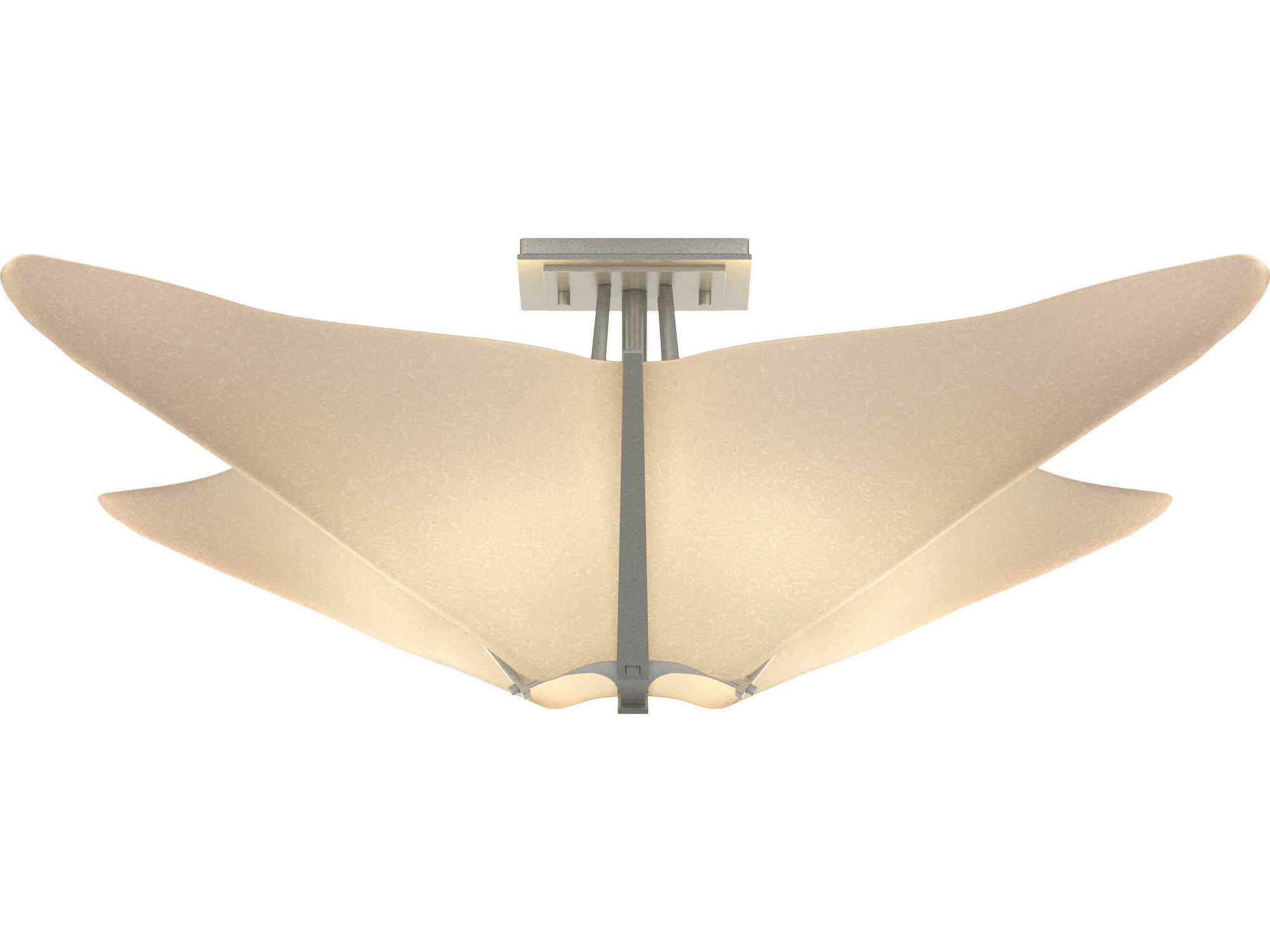 Hubbardton Forge Kirigami 4-Light Geometric Semi Flush Mount