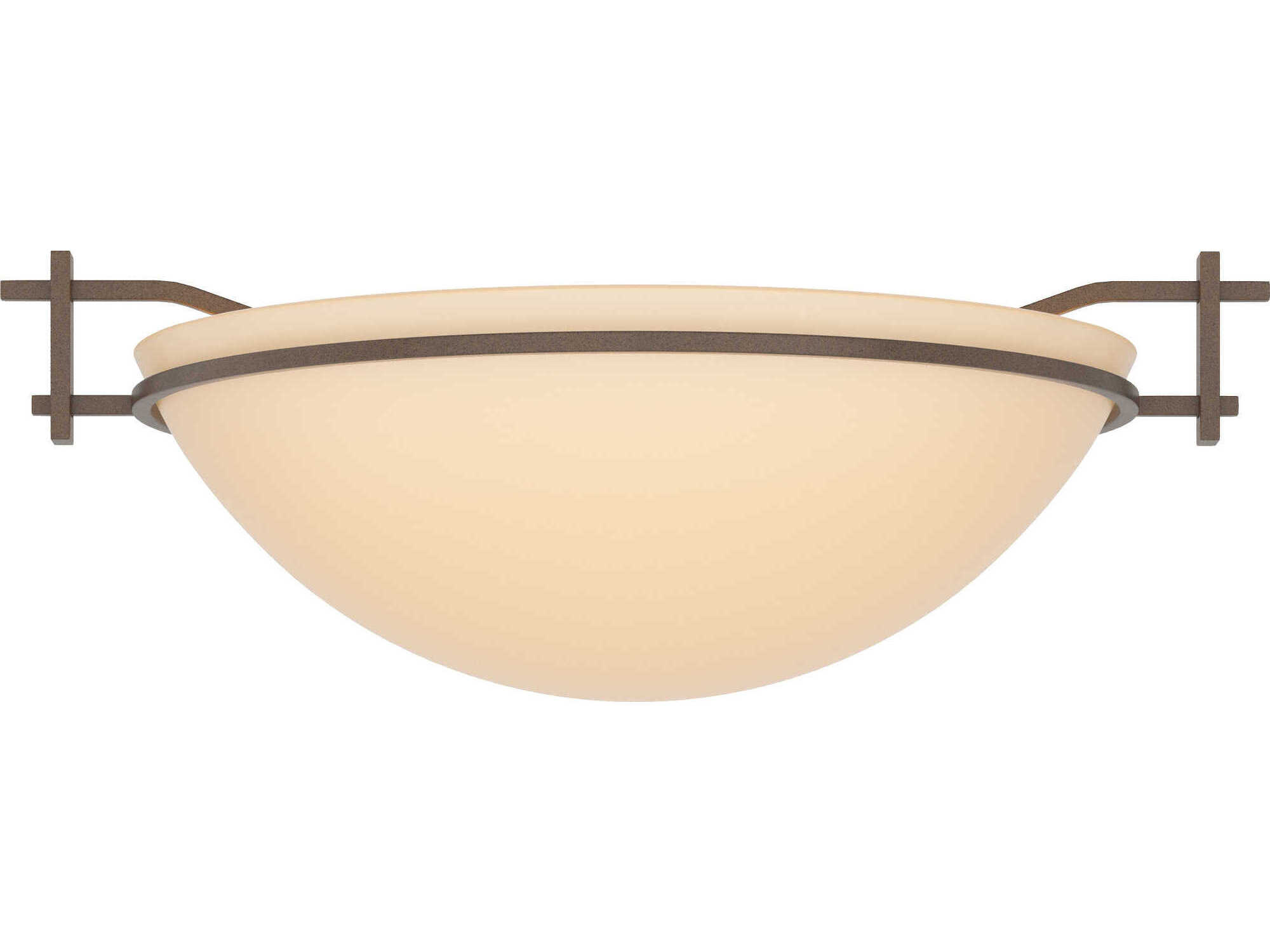Hubbardton Forge Moonband 1-Light Glass Bowl Flush Mount