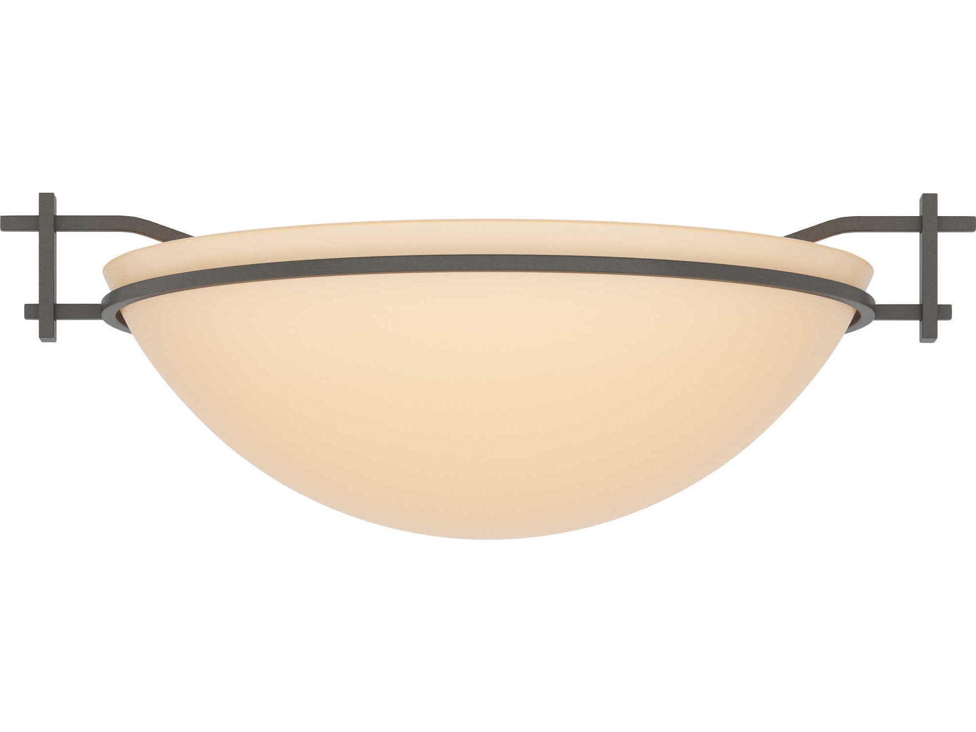 Hubbardton Forge Moonband 1-Light Glass Bowl Flush Mount