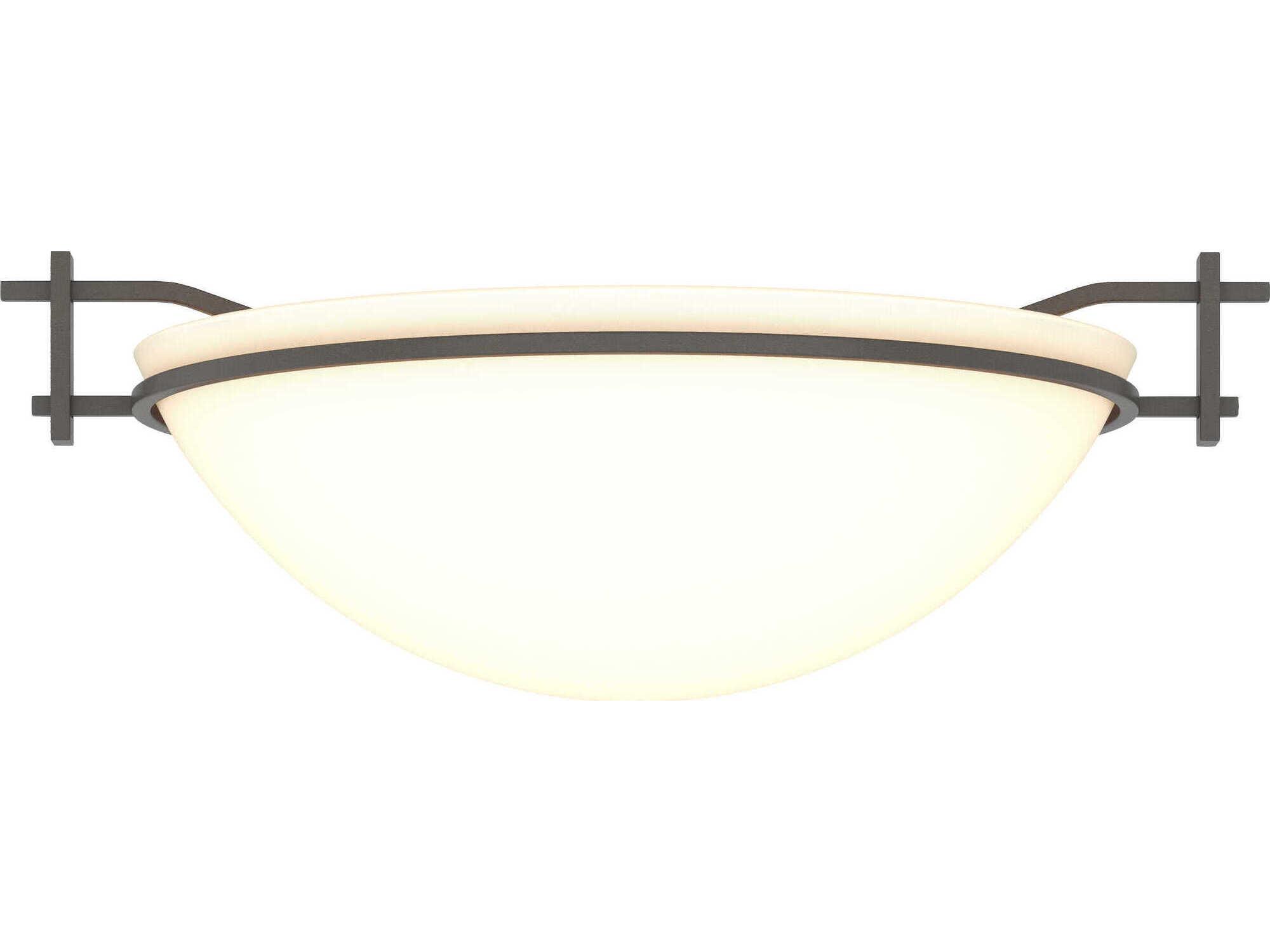 Hubbardton Forge Moonband 1-Light Glass Bowl Flush Mount