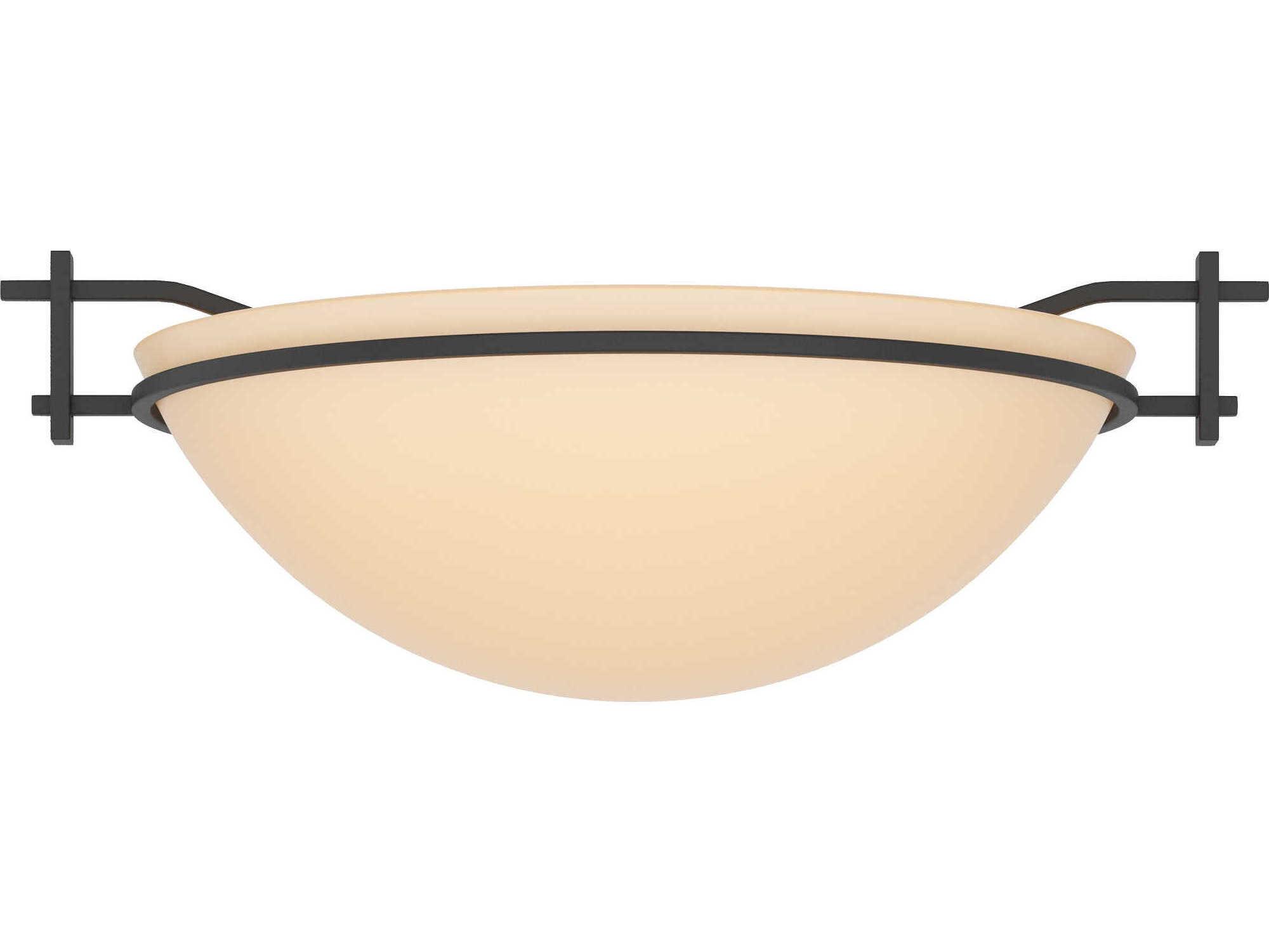 Hubbardton Forge Moonband 1-Light Glass Bowl Flush Mount