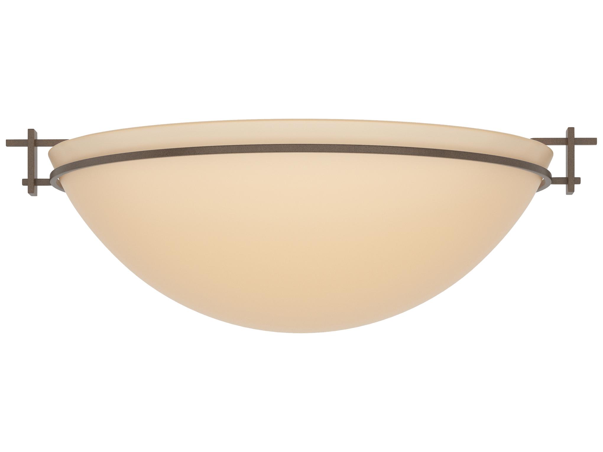 Hubbardton Forge Moonband 3-Light Glass Bowl Flush Mount