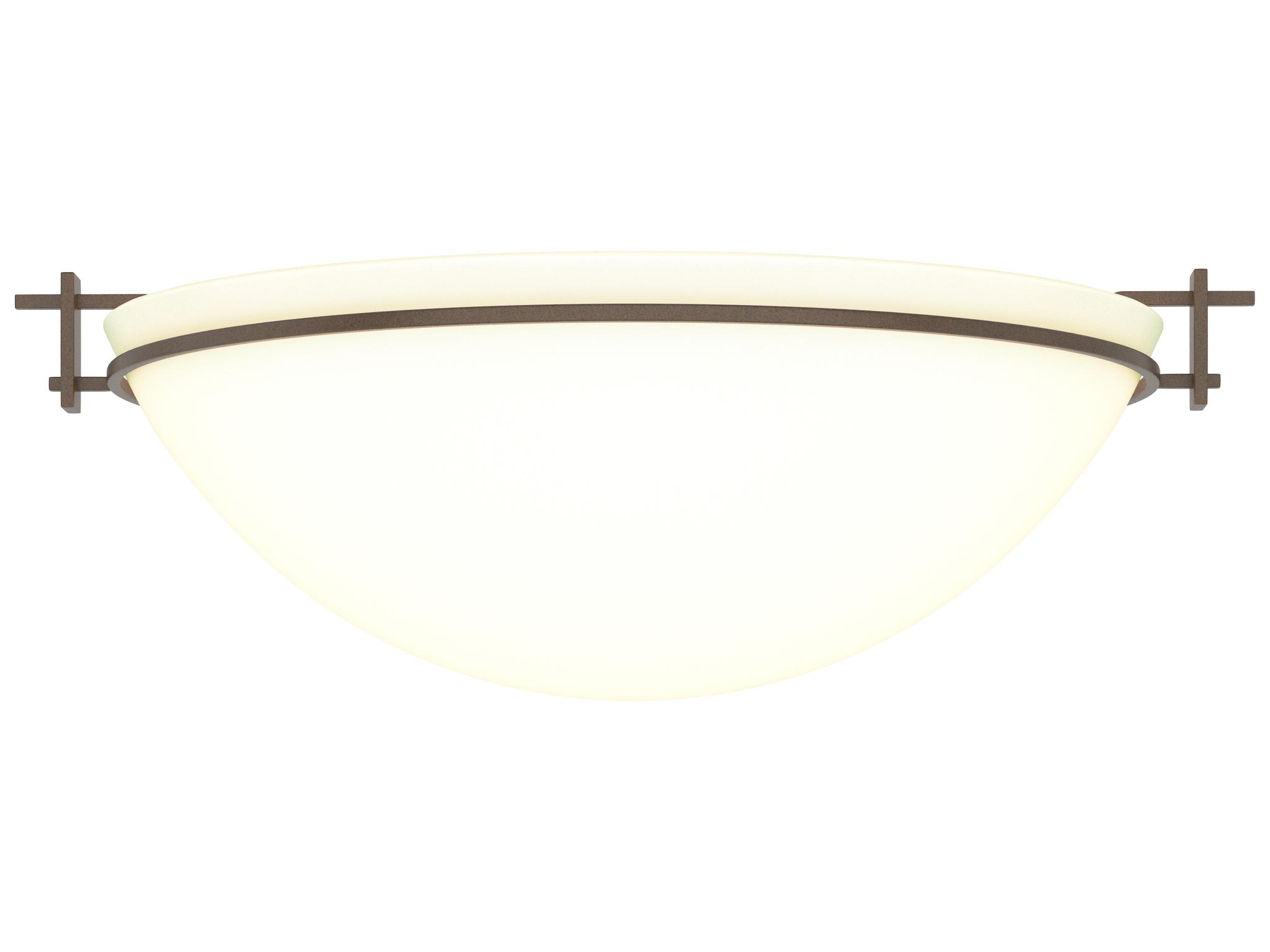 Hubbardton Forge Moonband 3-Light Glass Bowl Flush Mount