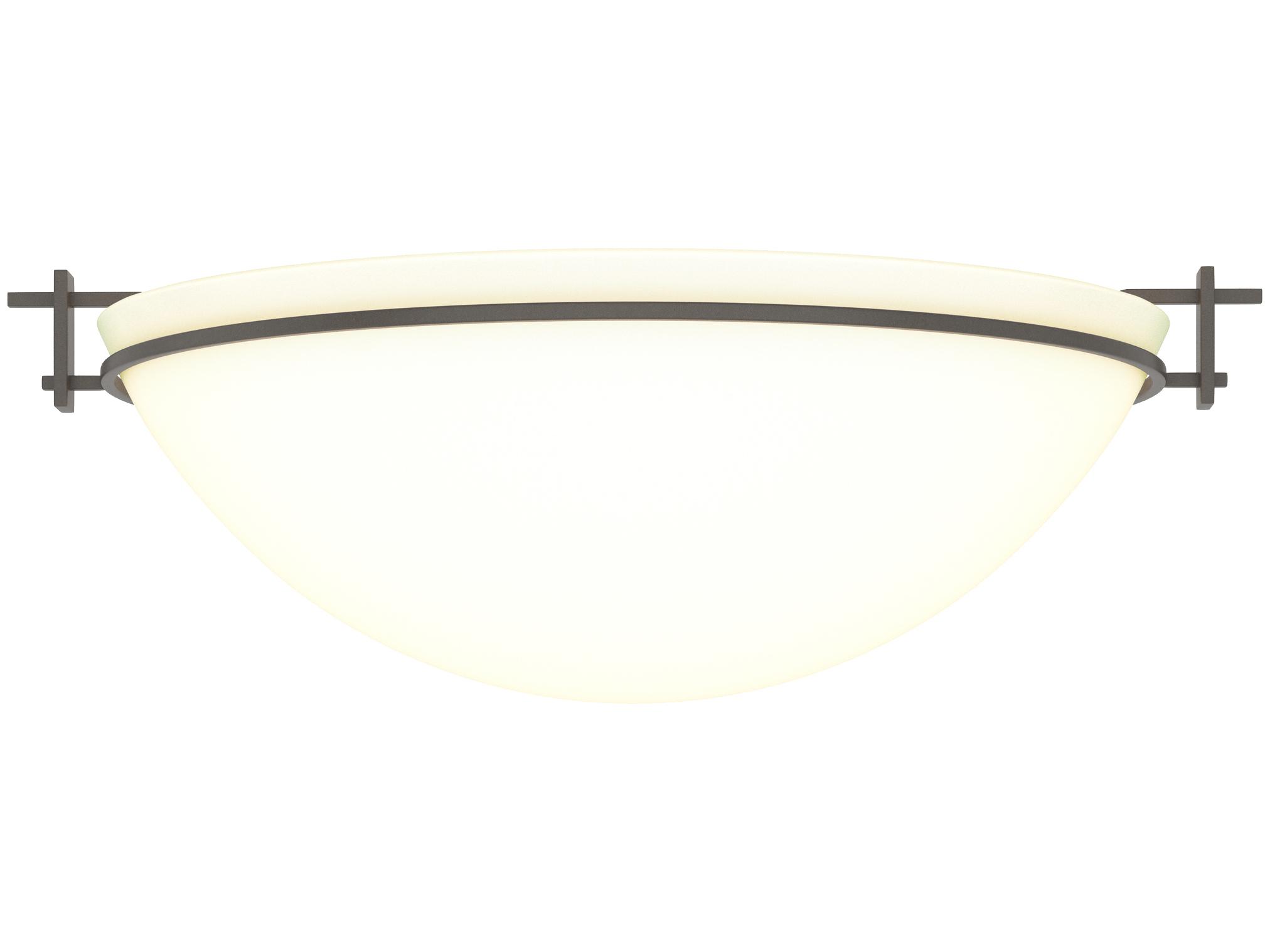 Hubbardton Forge Moonband 3-Light Glass Bowl Flush Mount