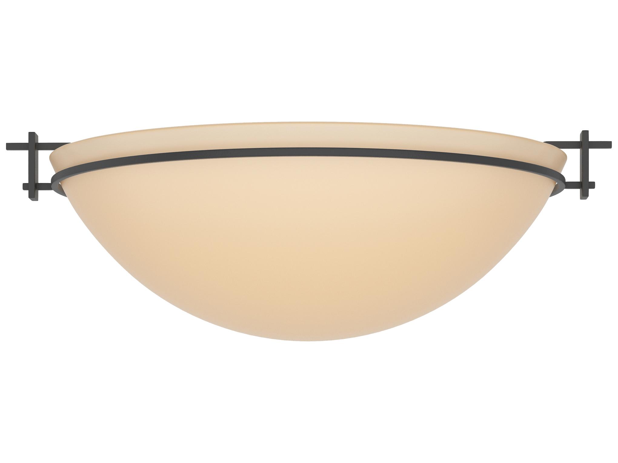 Hubbardton Forge Moonband 3-Light Glass Bowl Flush Mount