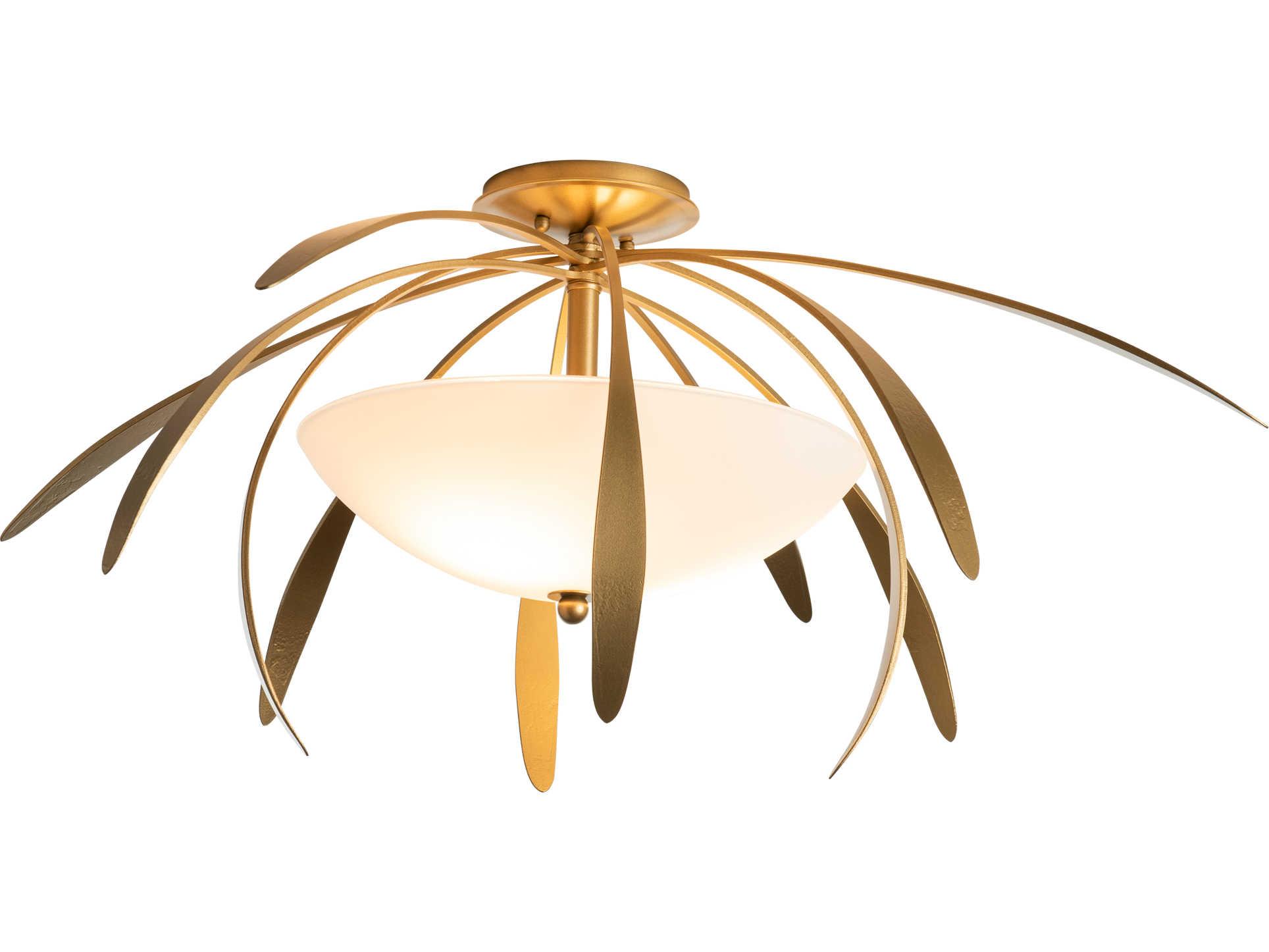 Hubbardton Forge Dahlia 2-Light Glass Bowl Semi Flush Mount
