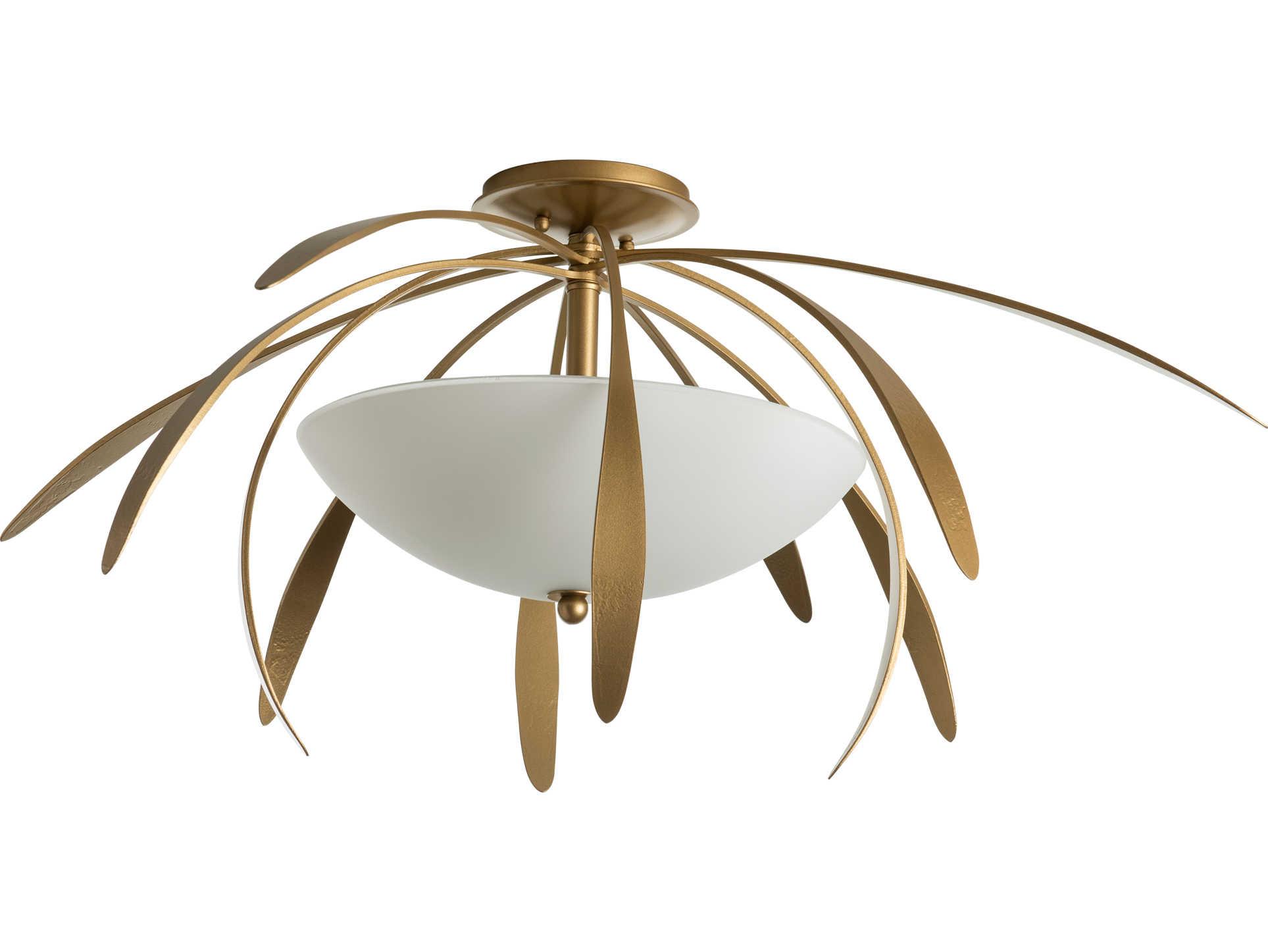 Hubbardton Forge Dahlia 2-Light Glass Bowl Semi Flush Mount