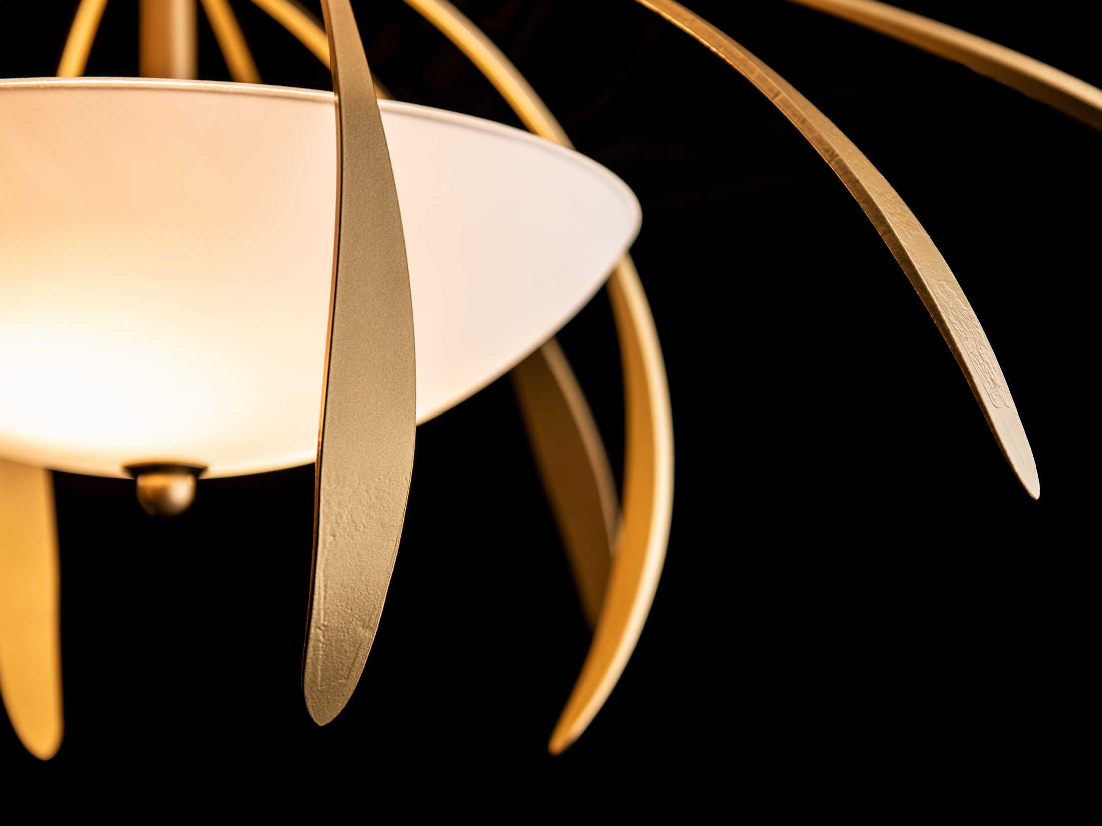 Hubbardton Forge Dahlia 2-Light Glass Bowl Semi Flush Mount