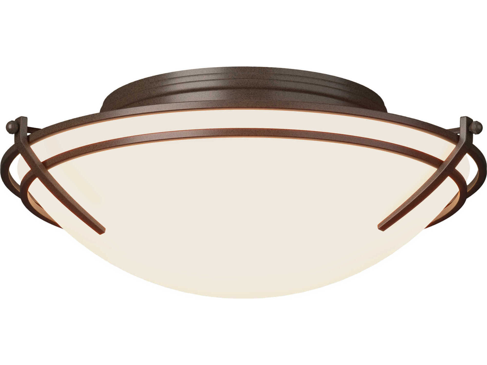 Hubbardton Forge Presidio Tryne 2-Light Glass Bowl Flush Mount