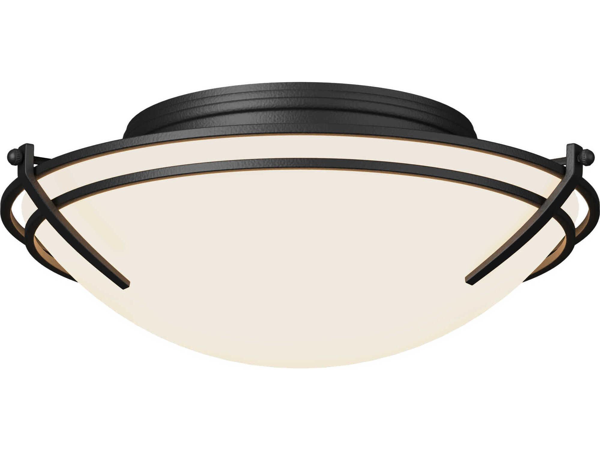 Hubbardton Forge Presidio Tryne 2-Light Glass Bowl Flush Mount