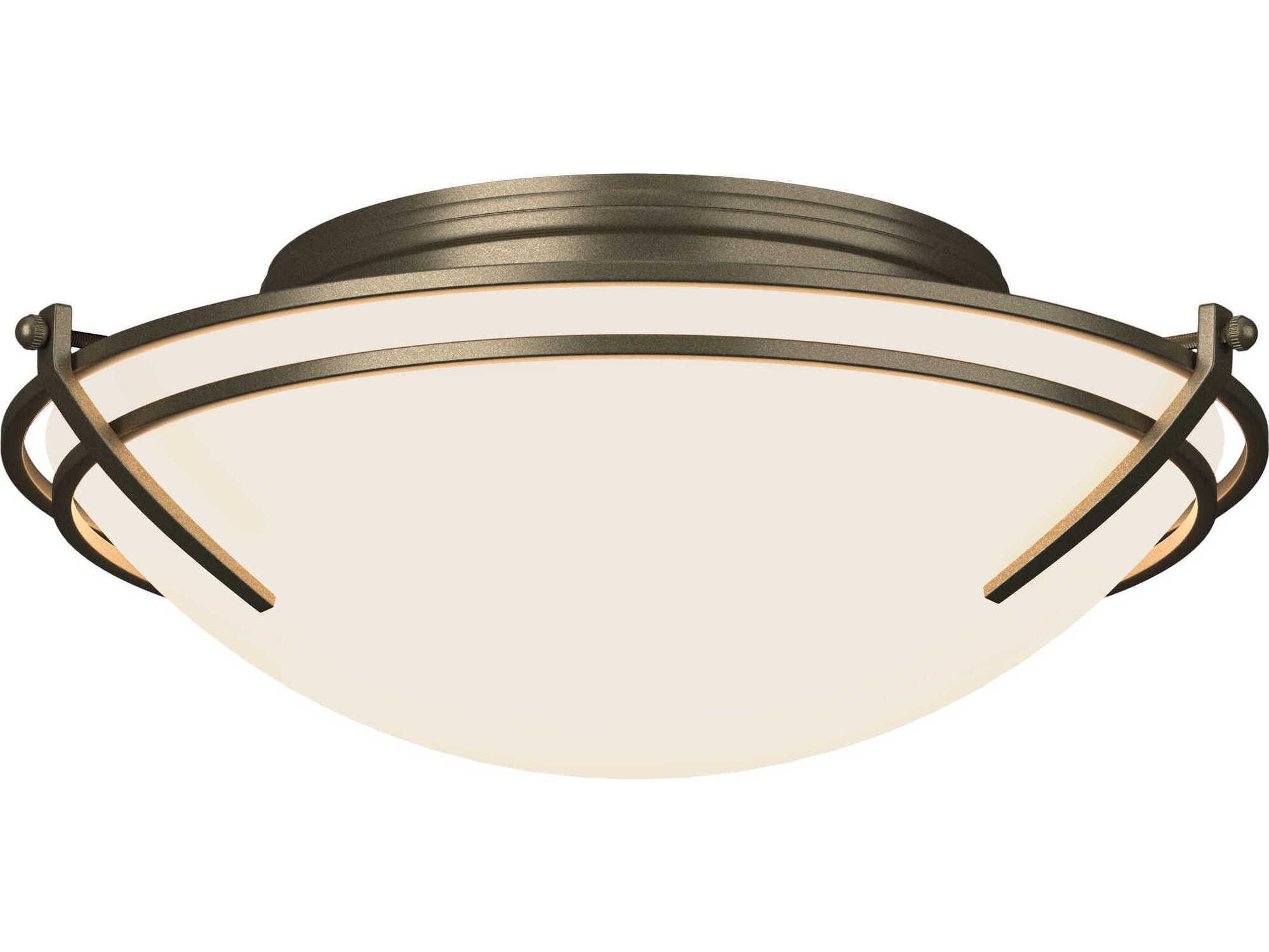 Hubbardton Forge Presidio Tryne 2-Light Glass Bowl Flush Mount