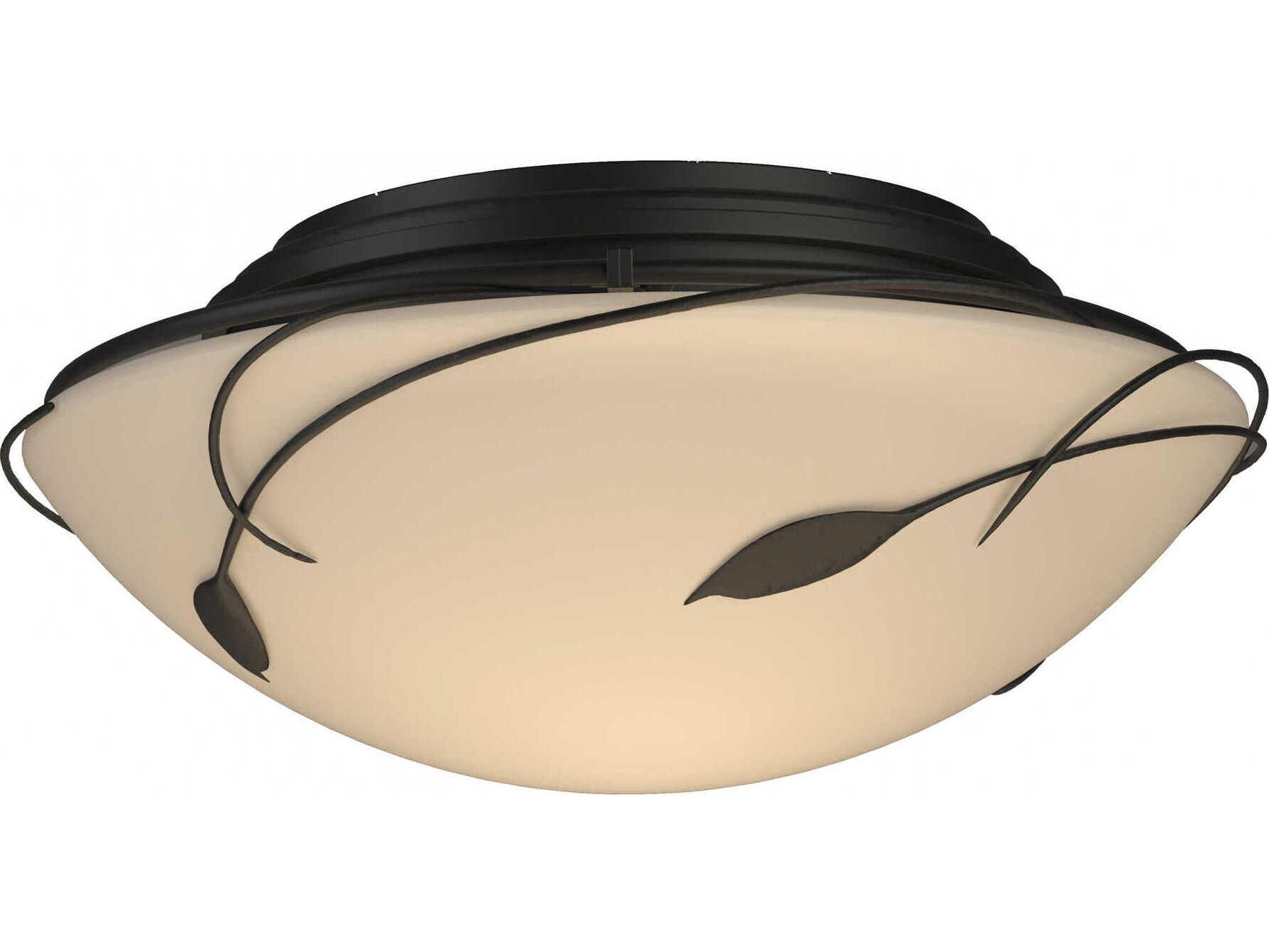 Hubbardton Forge Leaf 2-Light Glass Bowl Flush Mount
