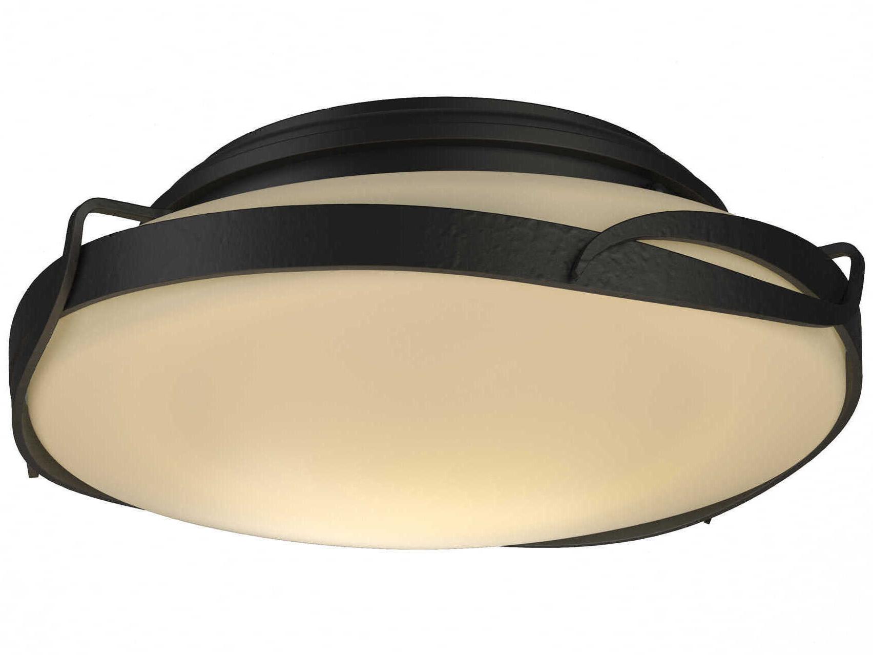 Hubbardton Forge Flora 2-Light Glass Round Flush Mount