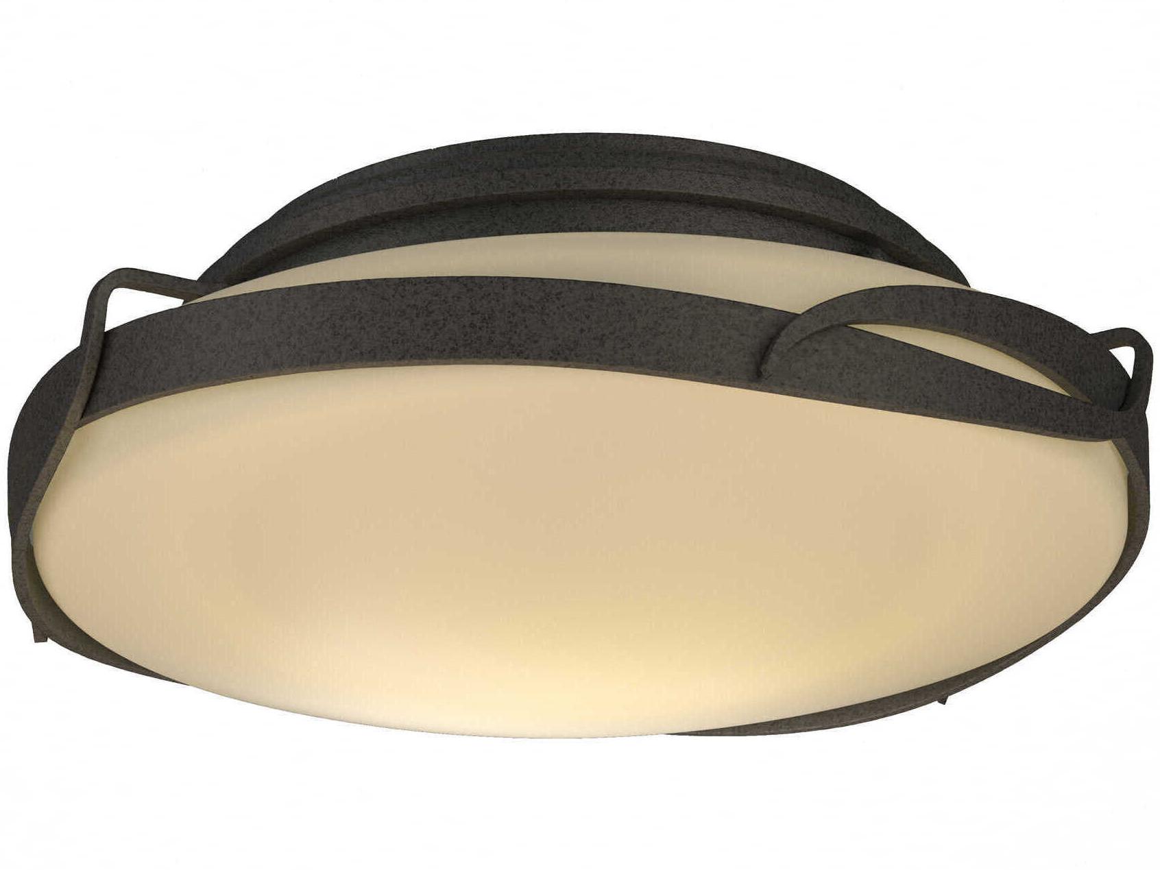 Hubbardton Forge Flora 2-Light Glass Round Flush Mount
