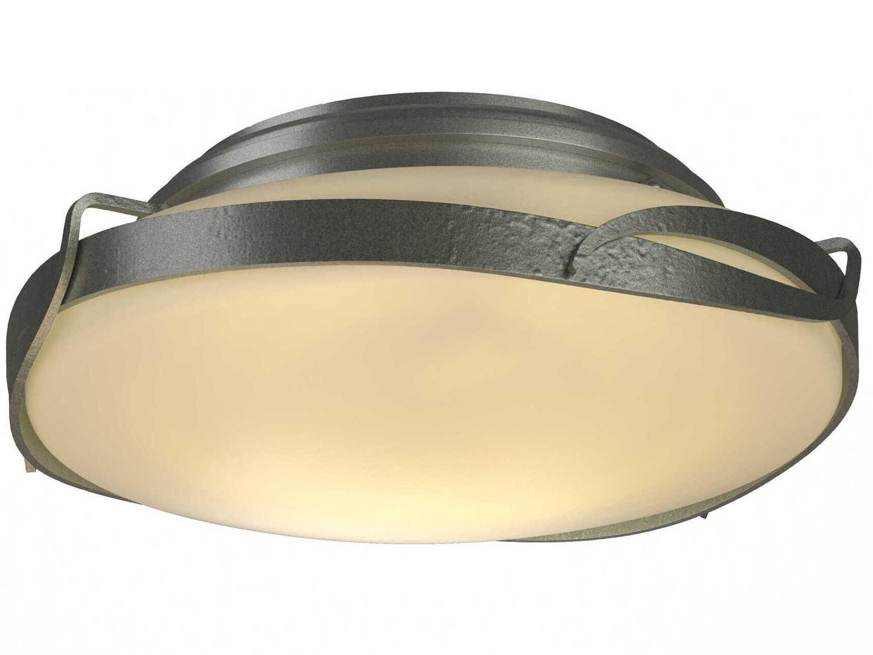 Hubbardton Forge Flora 2-Light Glass Round Flush Mount