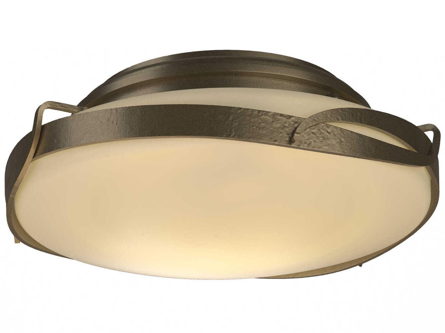 Hubbardton Forge Flora 2-Light Glass Round Flush Mount