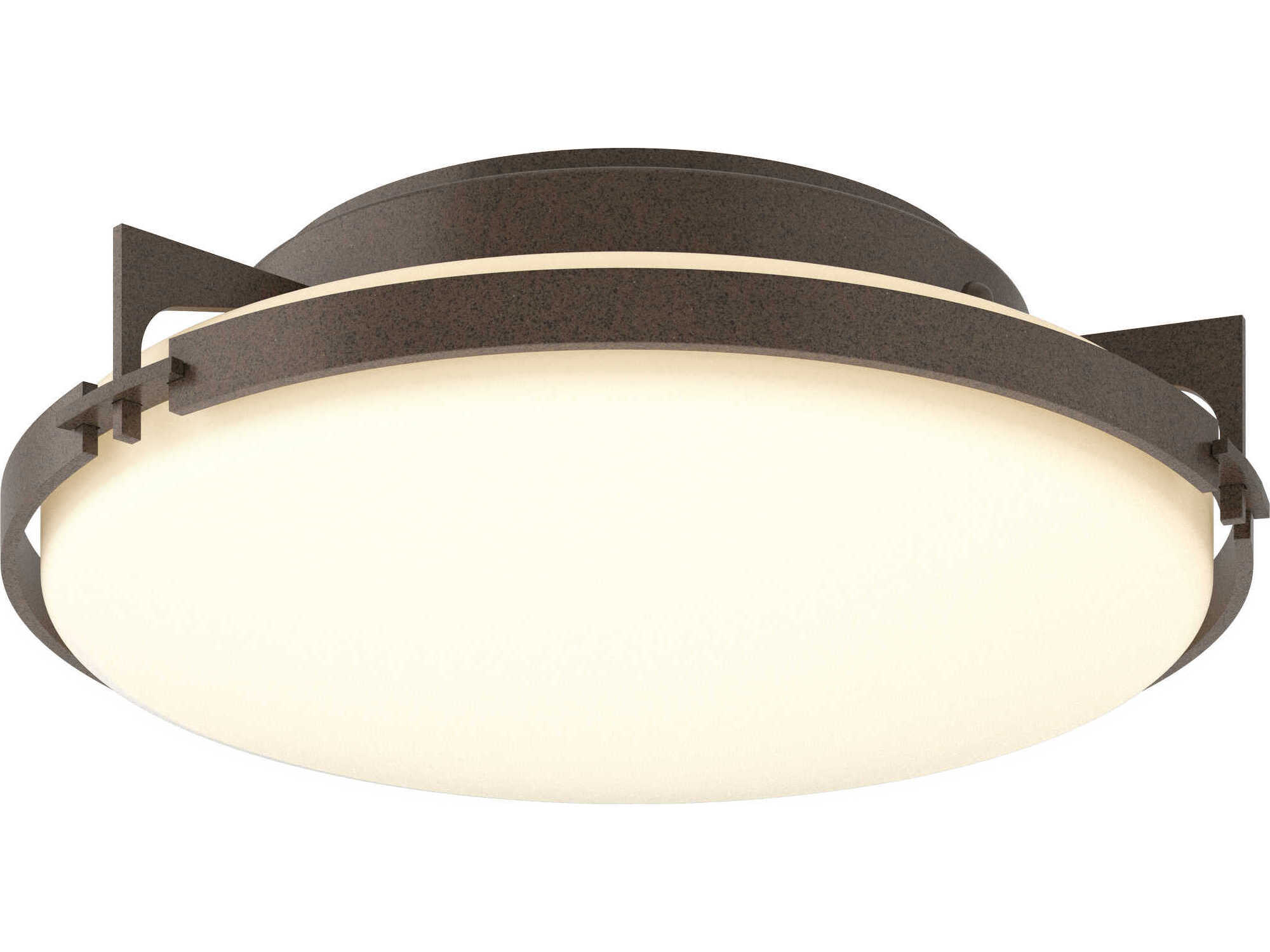 Hubbardton Forge Metra 2-Light Glass Bowl Flush Mount
