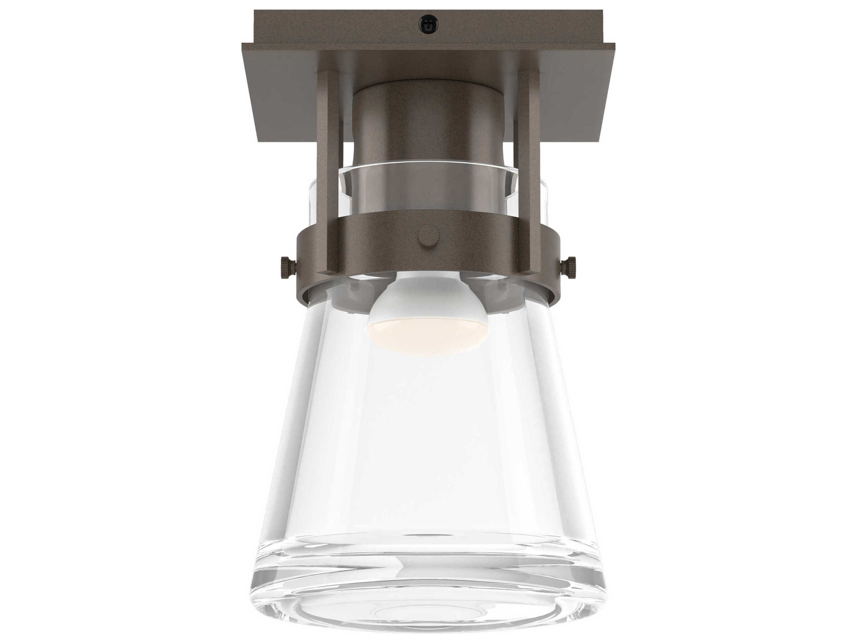 Hubbardton Forge Erlenmeyer 1-Light Glass Semi Flush Mount