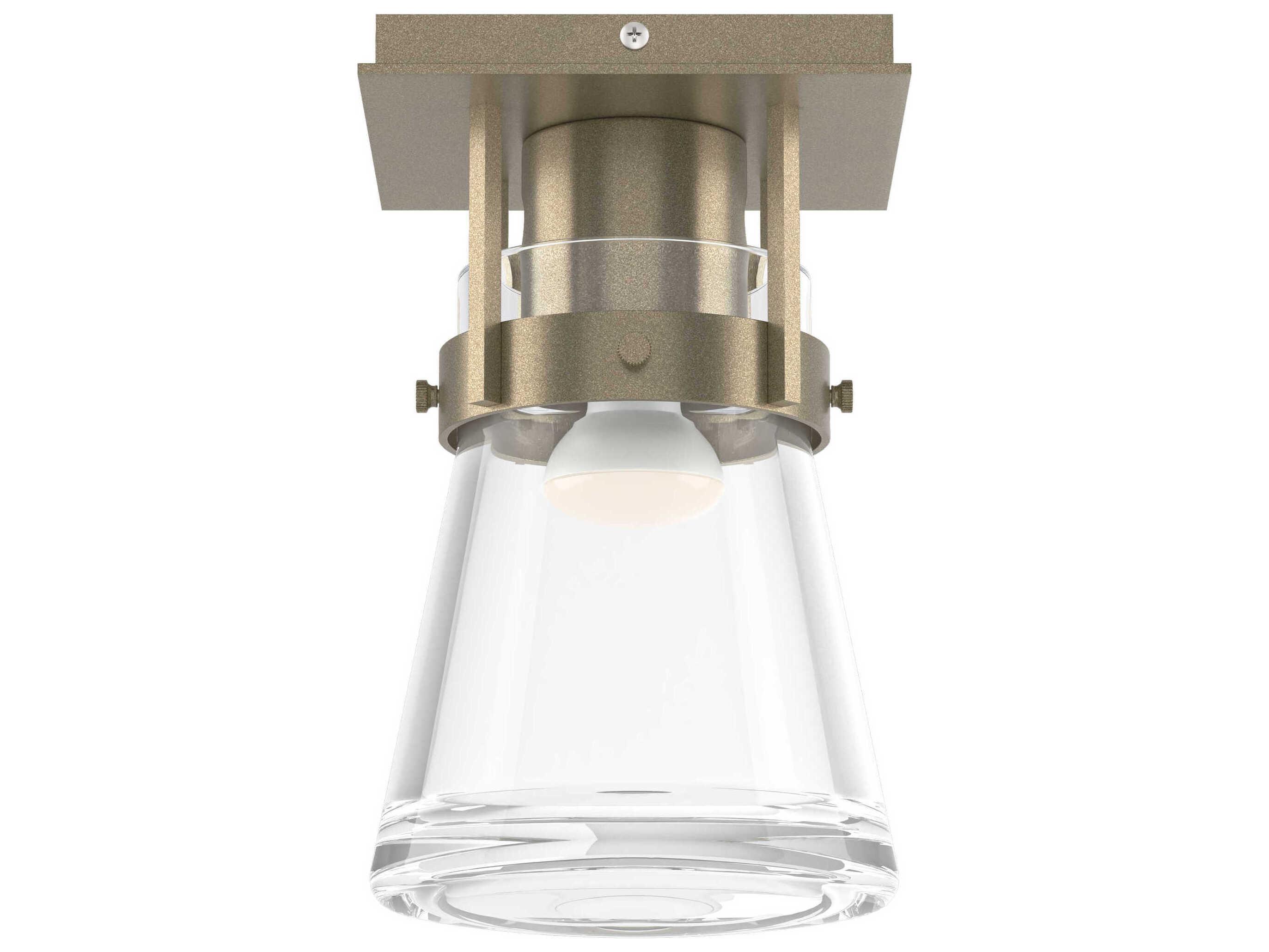 Hubbardton Forge Erlenmeyer 1-Light Glass Semi Flush Mount