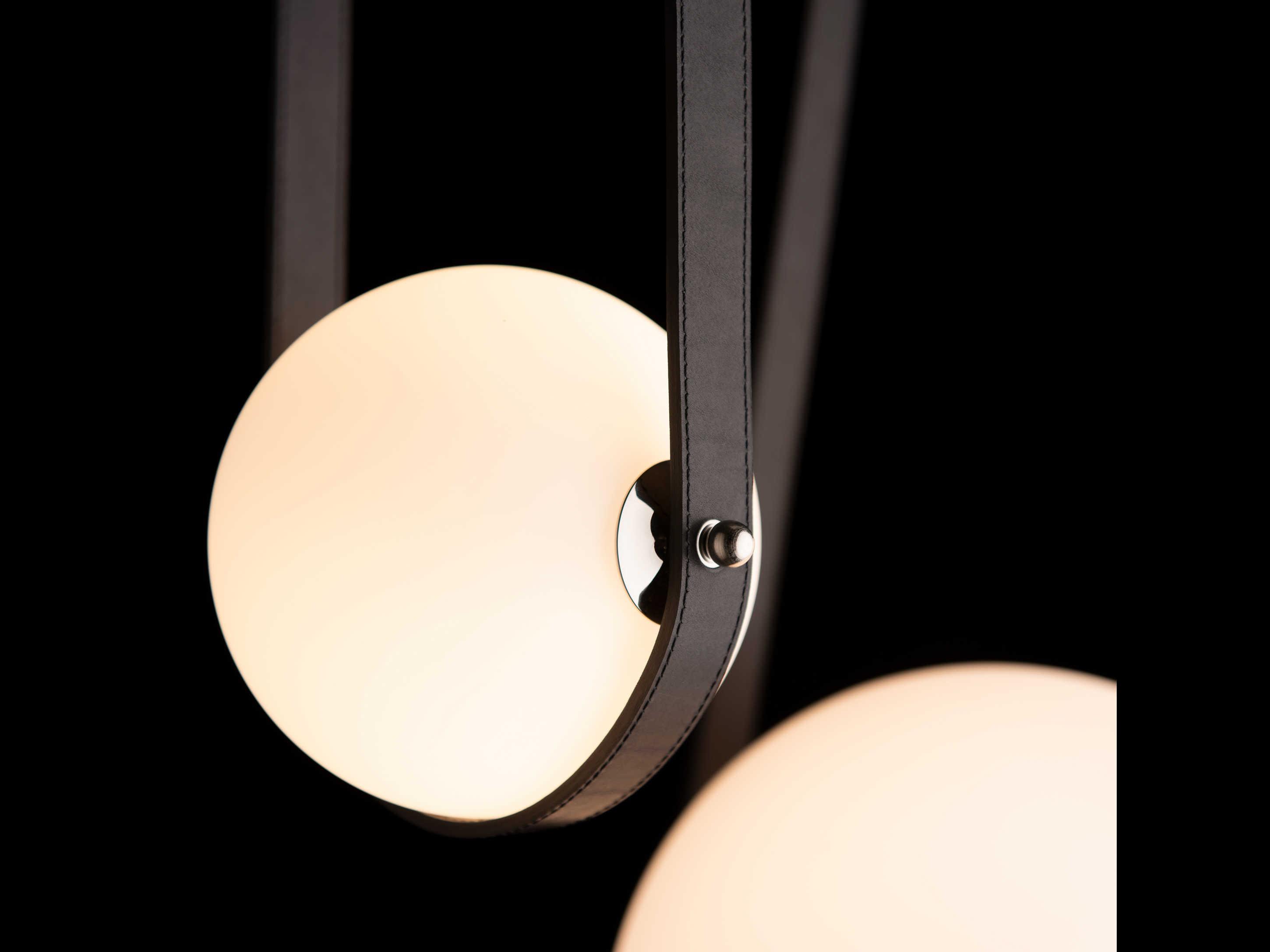 Hubbardton Forge Derby 5-Light Glass LED Globe Linear Island Pendant