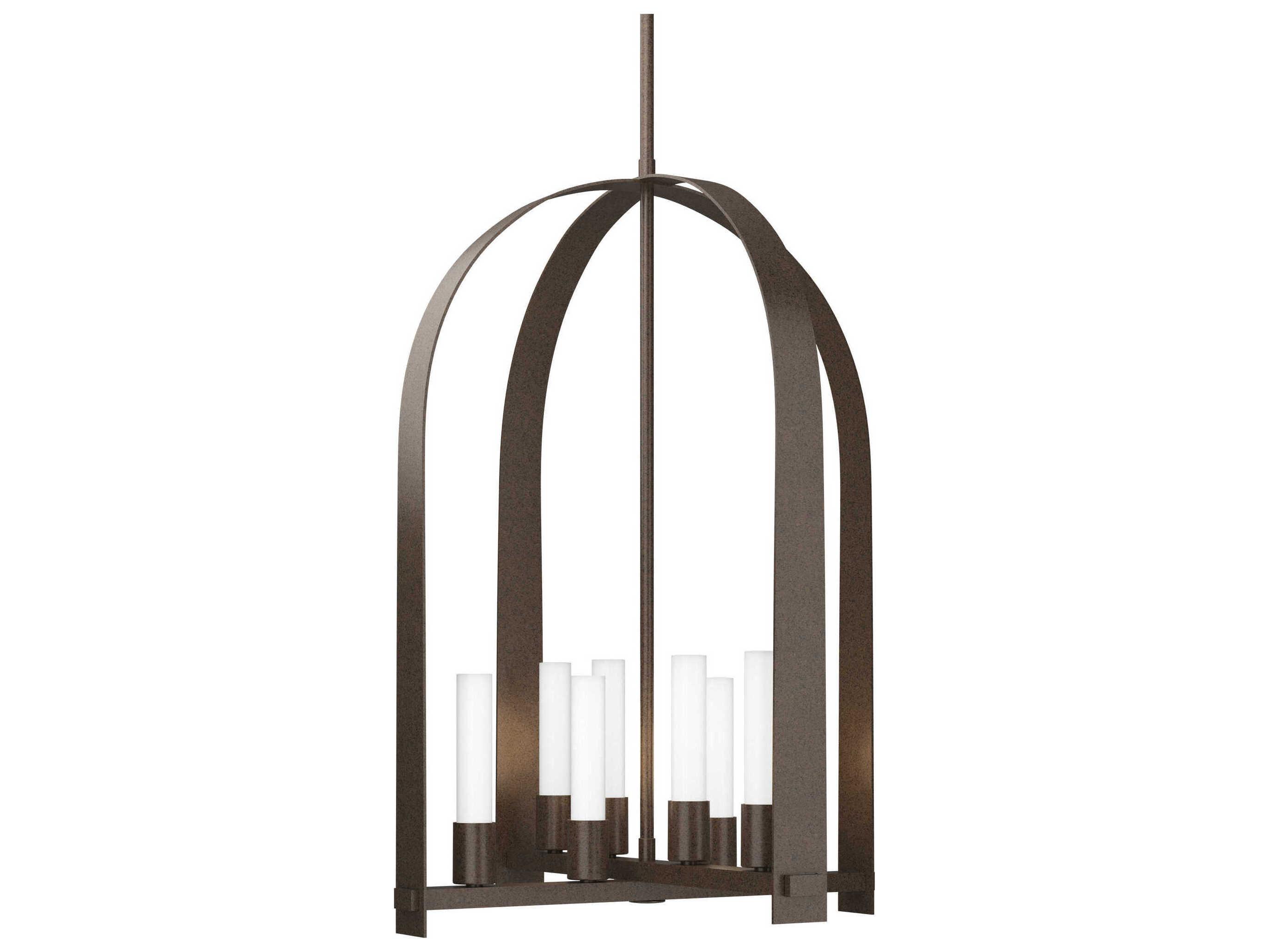 Hubbardton Forge Triomphe 8-Light Glass LED Lantern Pendant