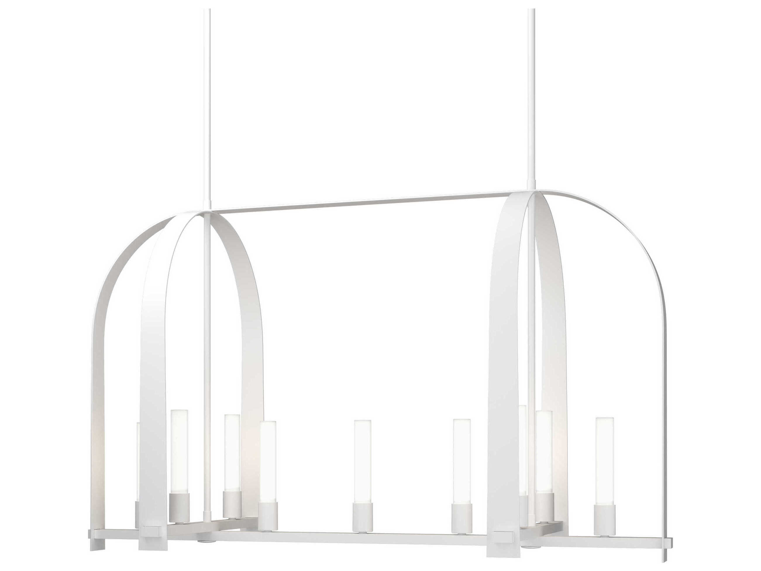 Hubbardton Forge Triomphe 9-Light Glass LED Linear Island Pendant