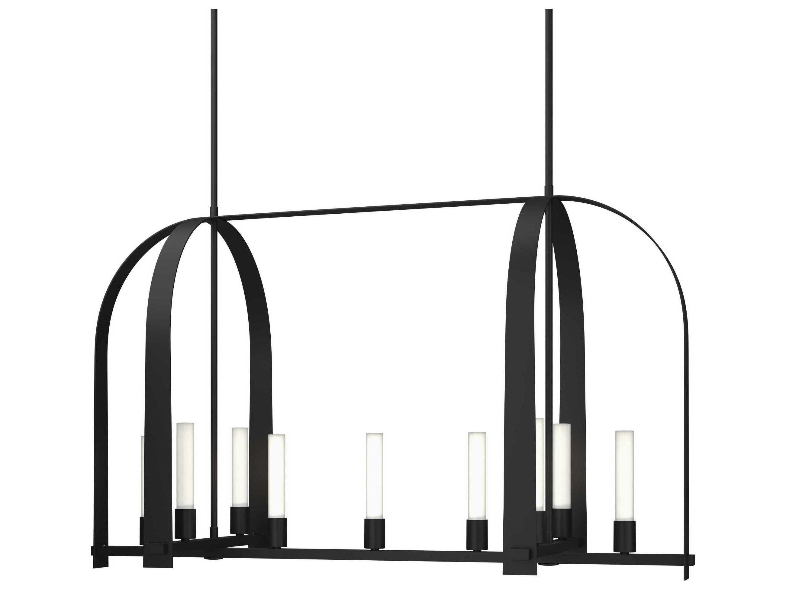 Hubbardton Forge Triomphe 9-Light Glass LED Linear Island Pendant