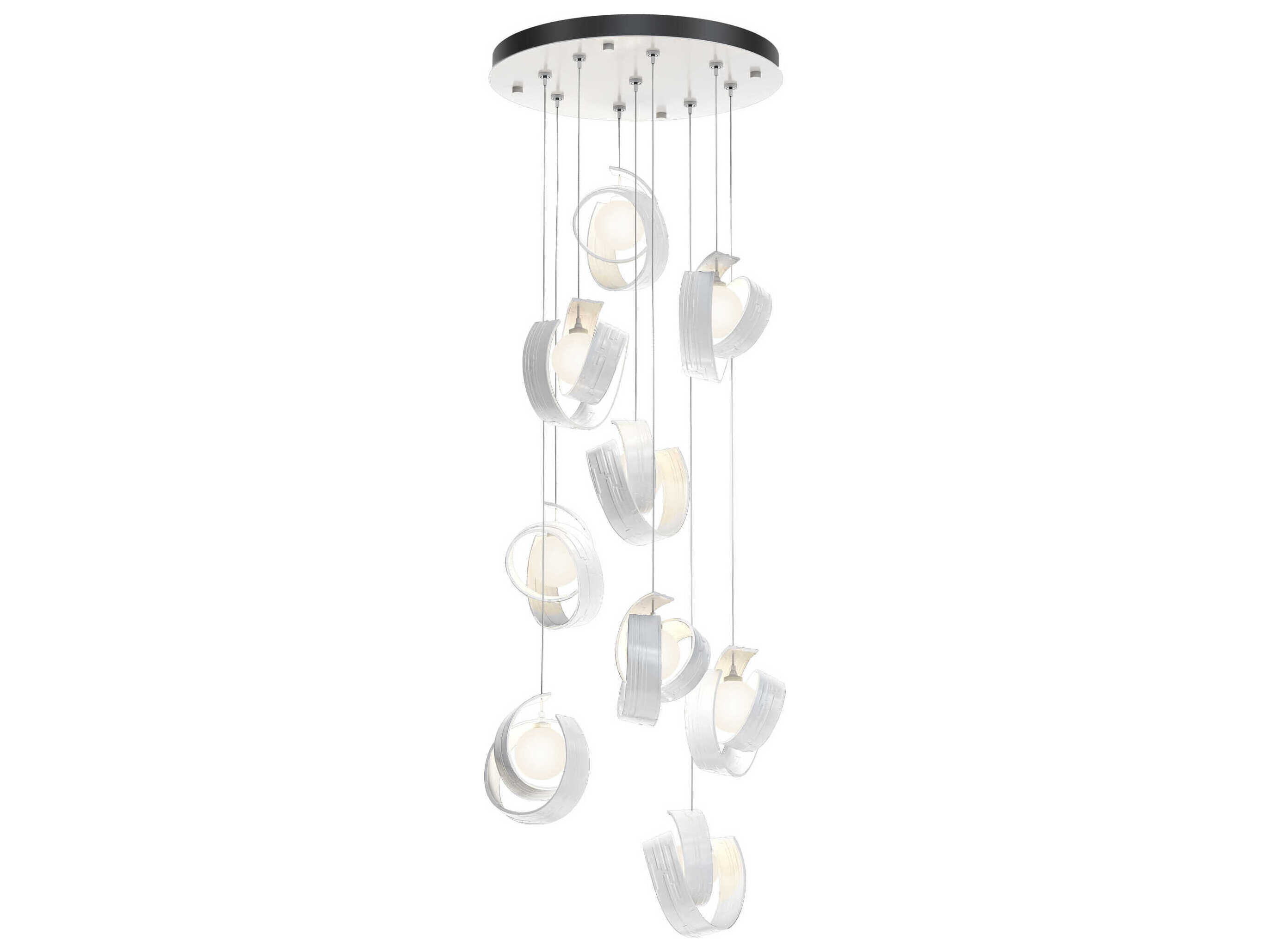 Hubbardton Forge Riza 9-Light Glass LED Pendant