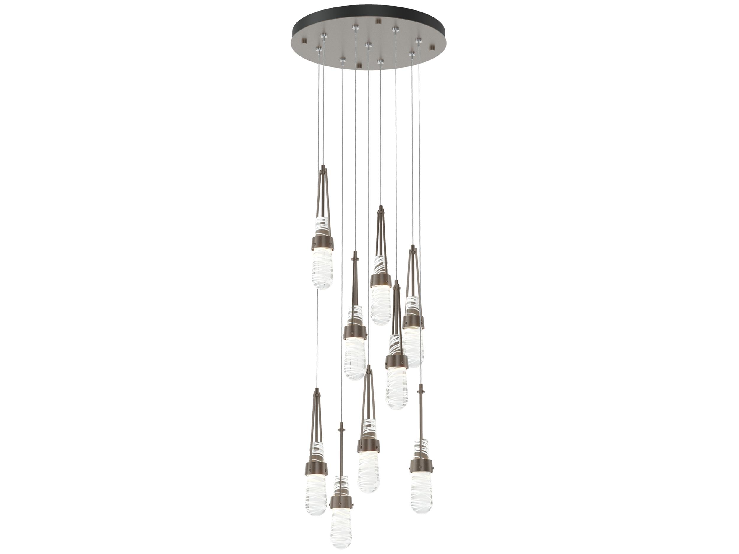 Hubbardton Forge Link 9-Light Glass Pendant