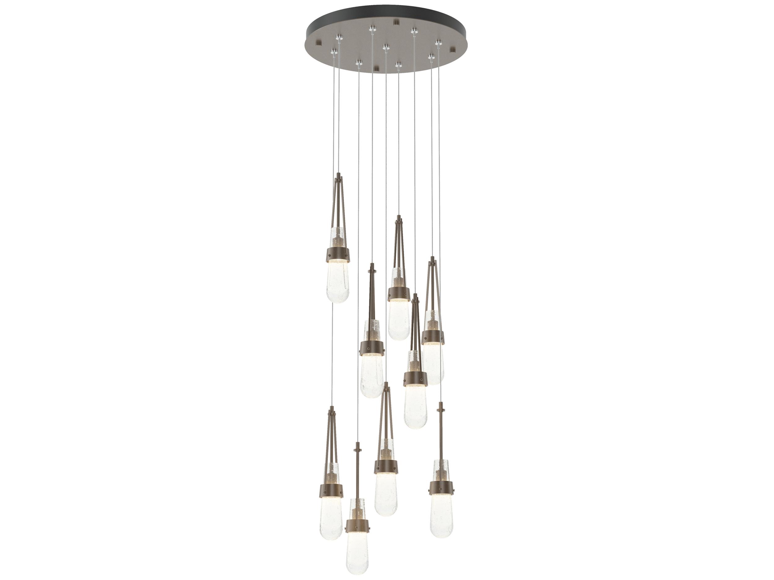 Hubbardton Forge Link 9-Light Glass Pendant