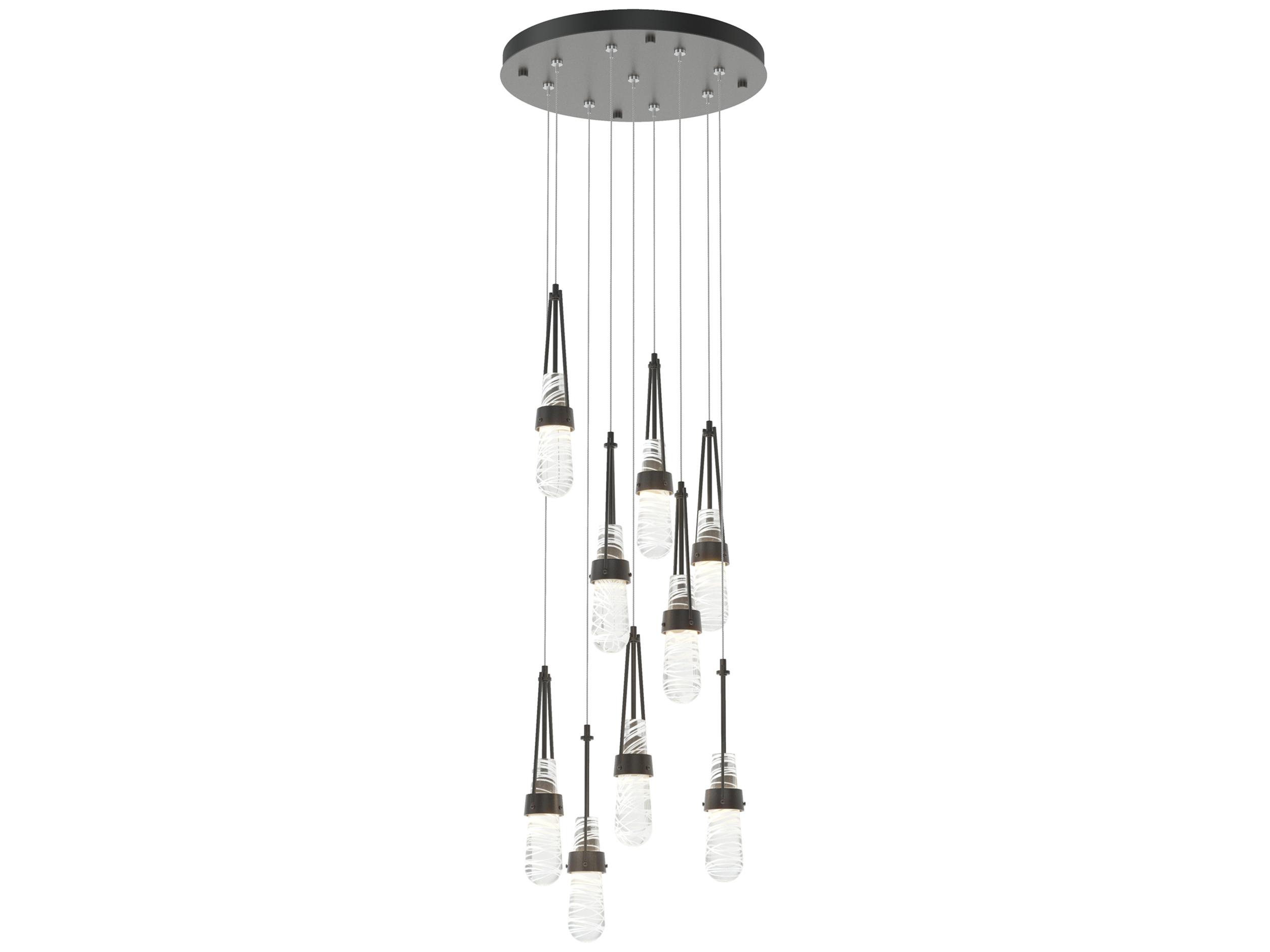 Hubbardton Forge Link 9-Light Glass Pendant
