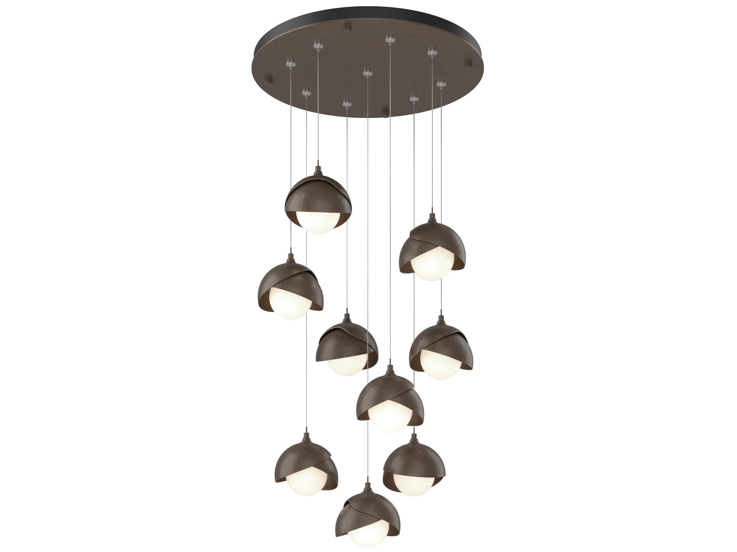 Hubbardton Forge Brooklyn 9-Light Glass Globe Pendant