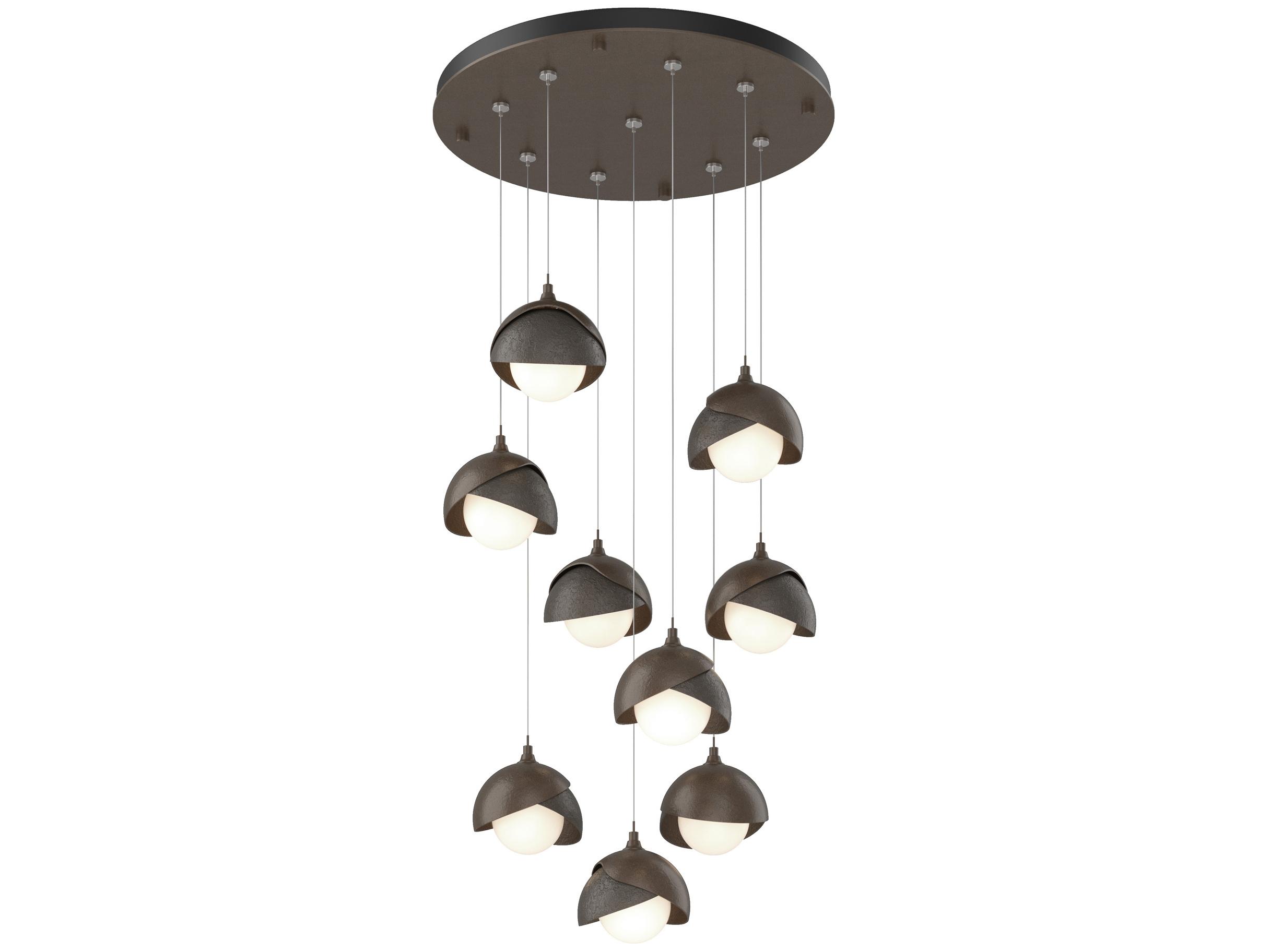 Hubbardton Forge Brooklyn 9-Light Glass Globe Pendant