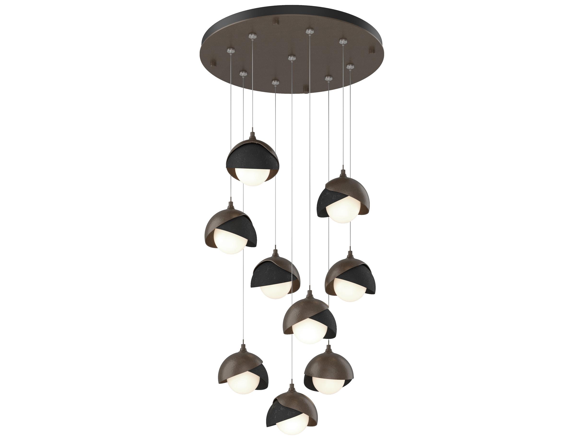 Hubbardton Forge Brooklyn 9-Light Glass Globe Pendant