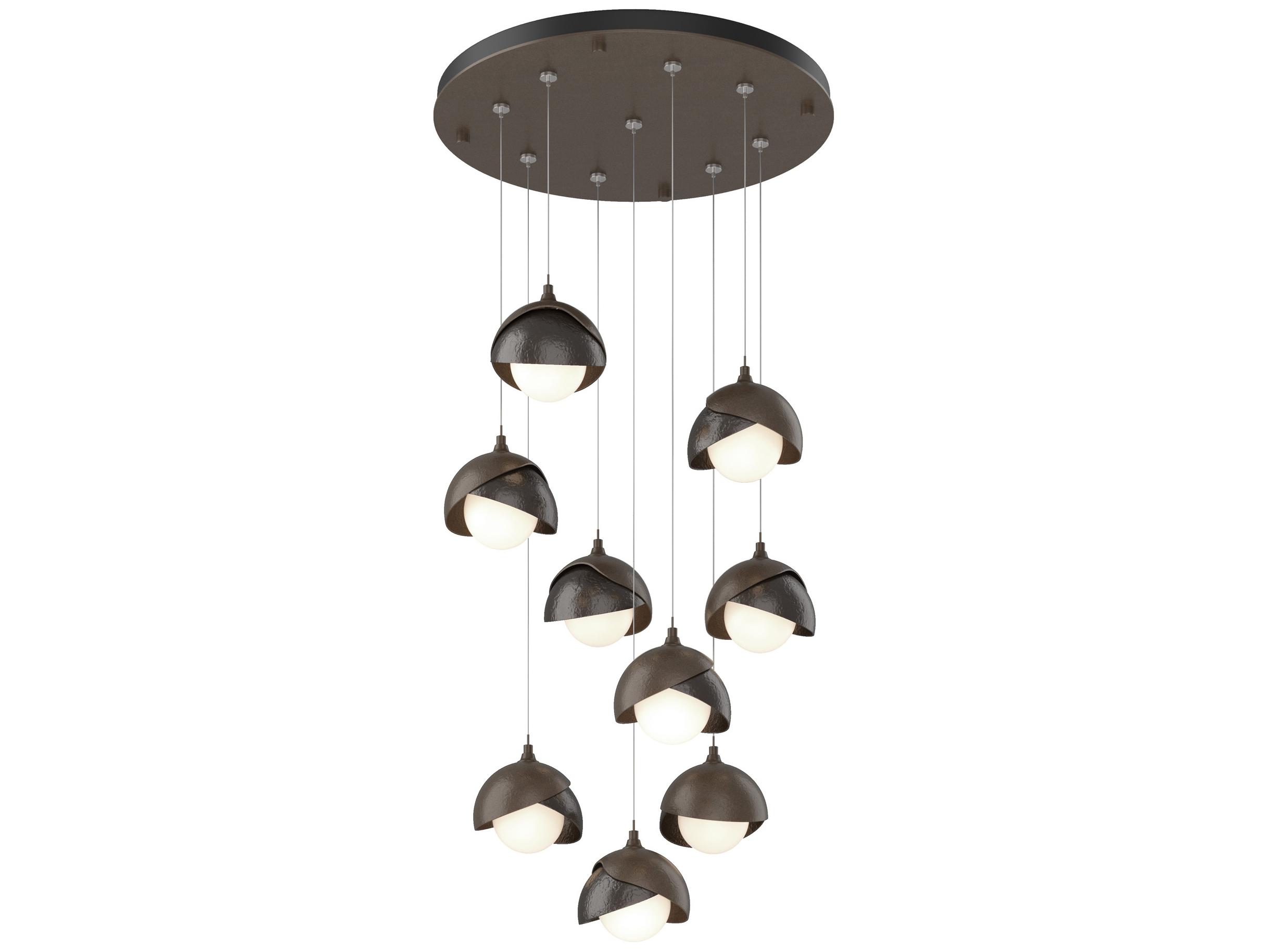 Hubbardton Forge Brooklyn 9-Light Glass Globe Pendant
