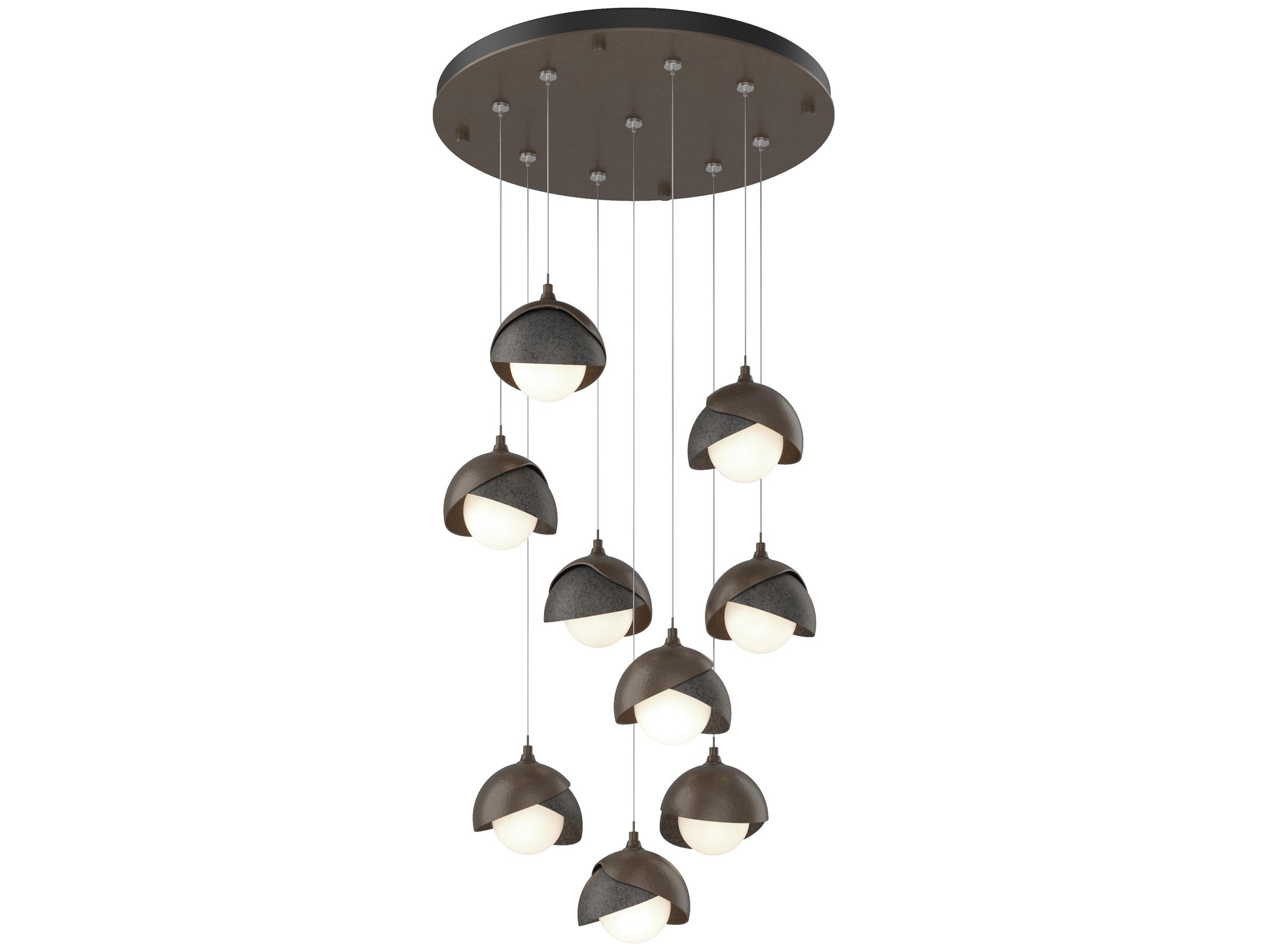 Hubbardton Forge Brooklyn 9-Light Glass Globe Pendant