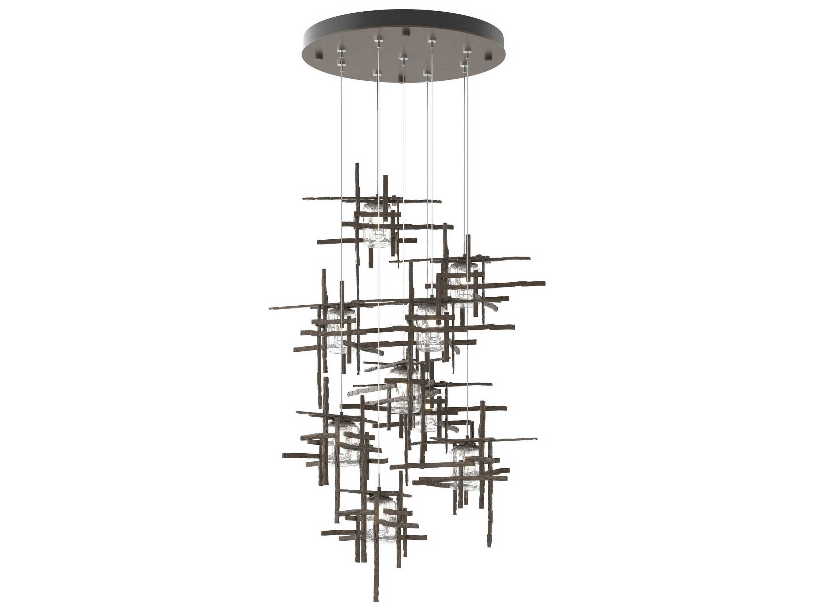 Hubbardton Forge Tura 9-Light Glass Pendant
