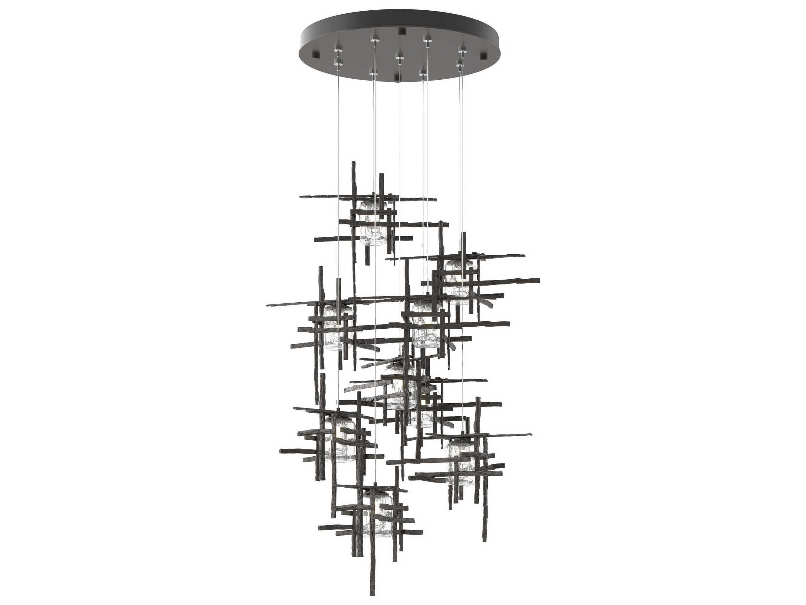 Hubbardton Forge Tura 9-Light Glass Pendant
