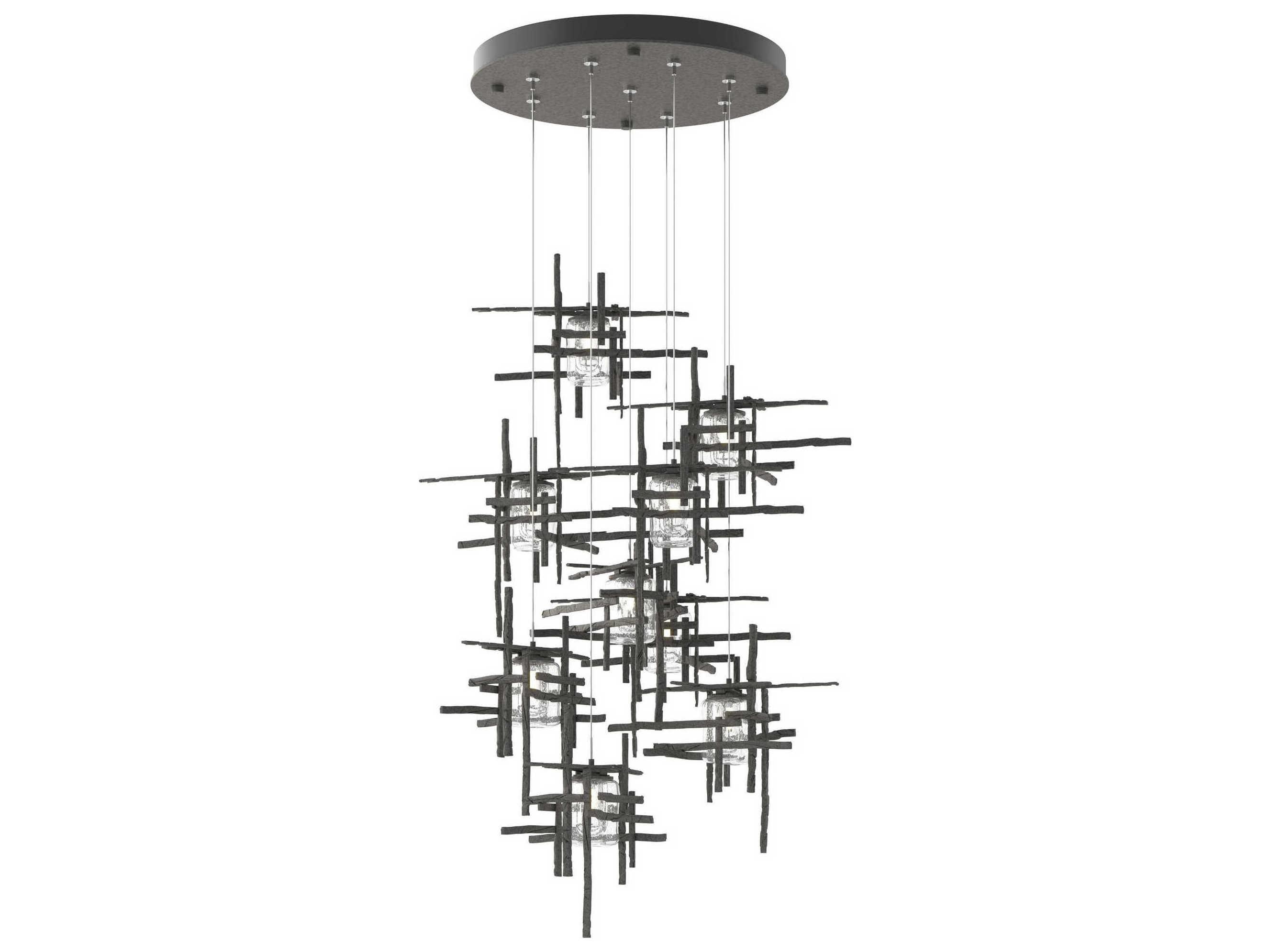 Hubbardton Forge Tura 9-Light Glass Pendant