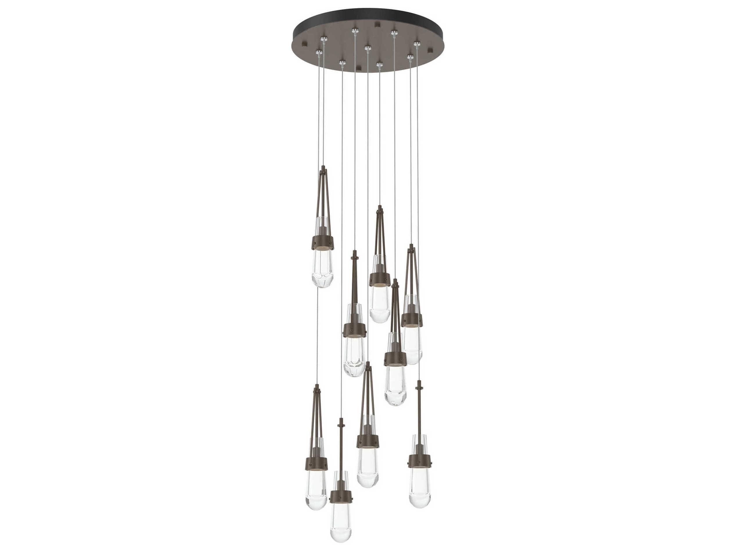 Hubbardton Forge Link 9-Light Glass Pendant