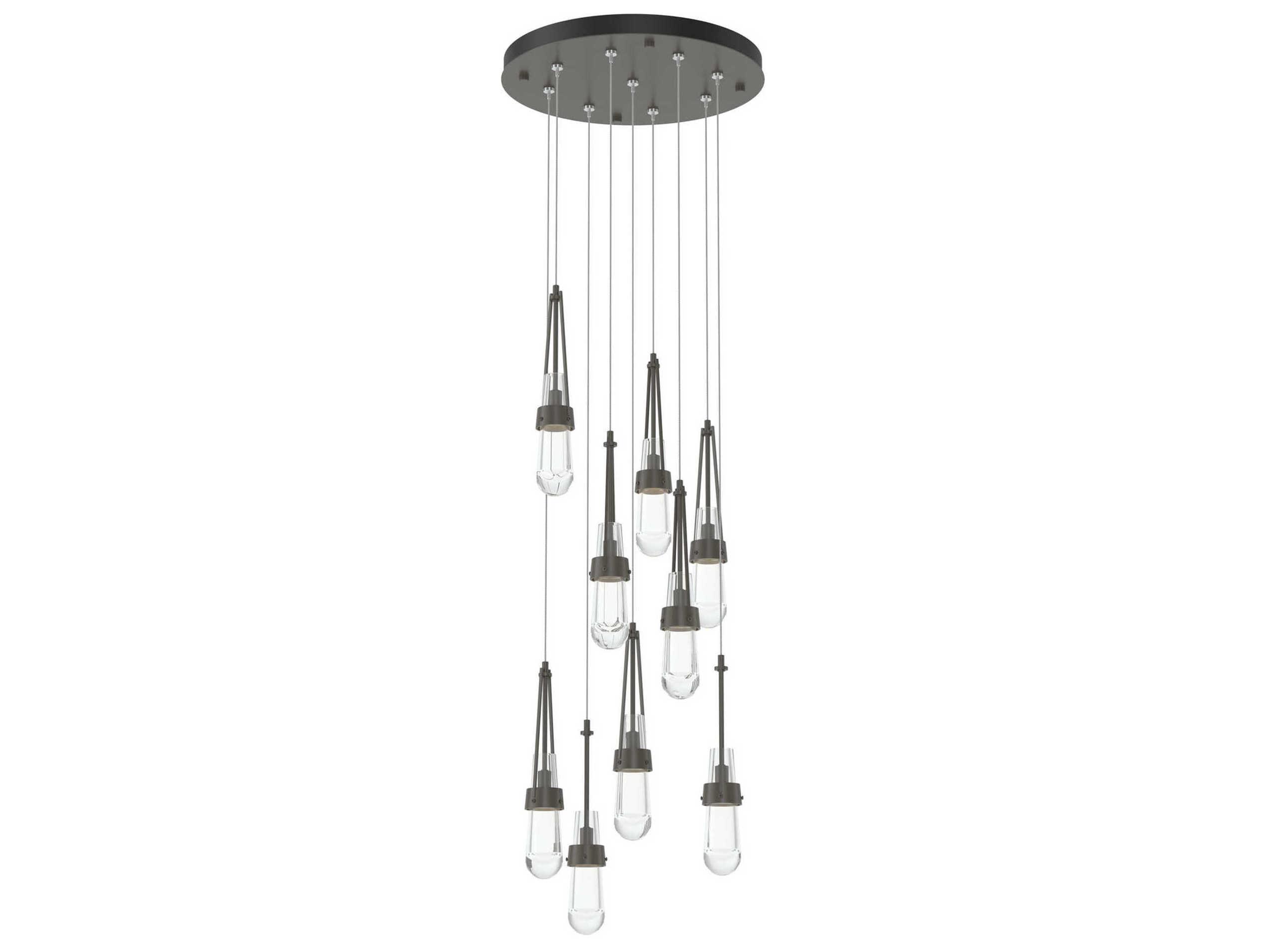 Hubbardton Forge Link 9-Light Glass Pendant