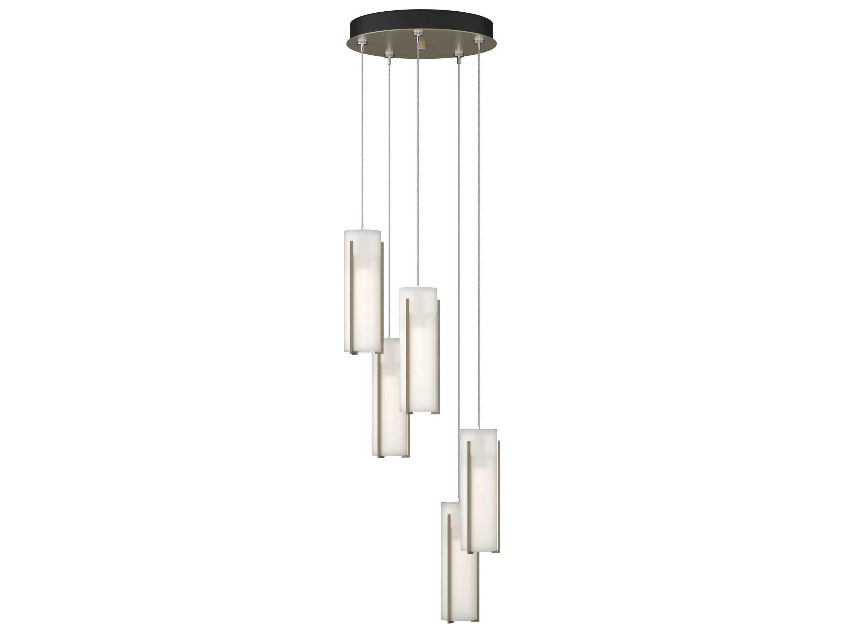 Hubbardton Forge Exos 5-Light Glass LED Cylinder Pendant