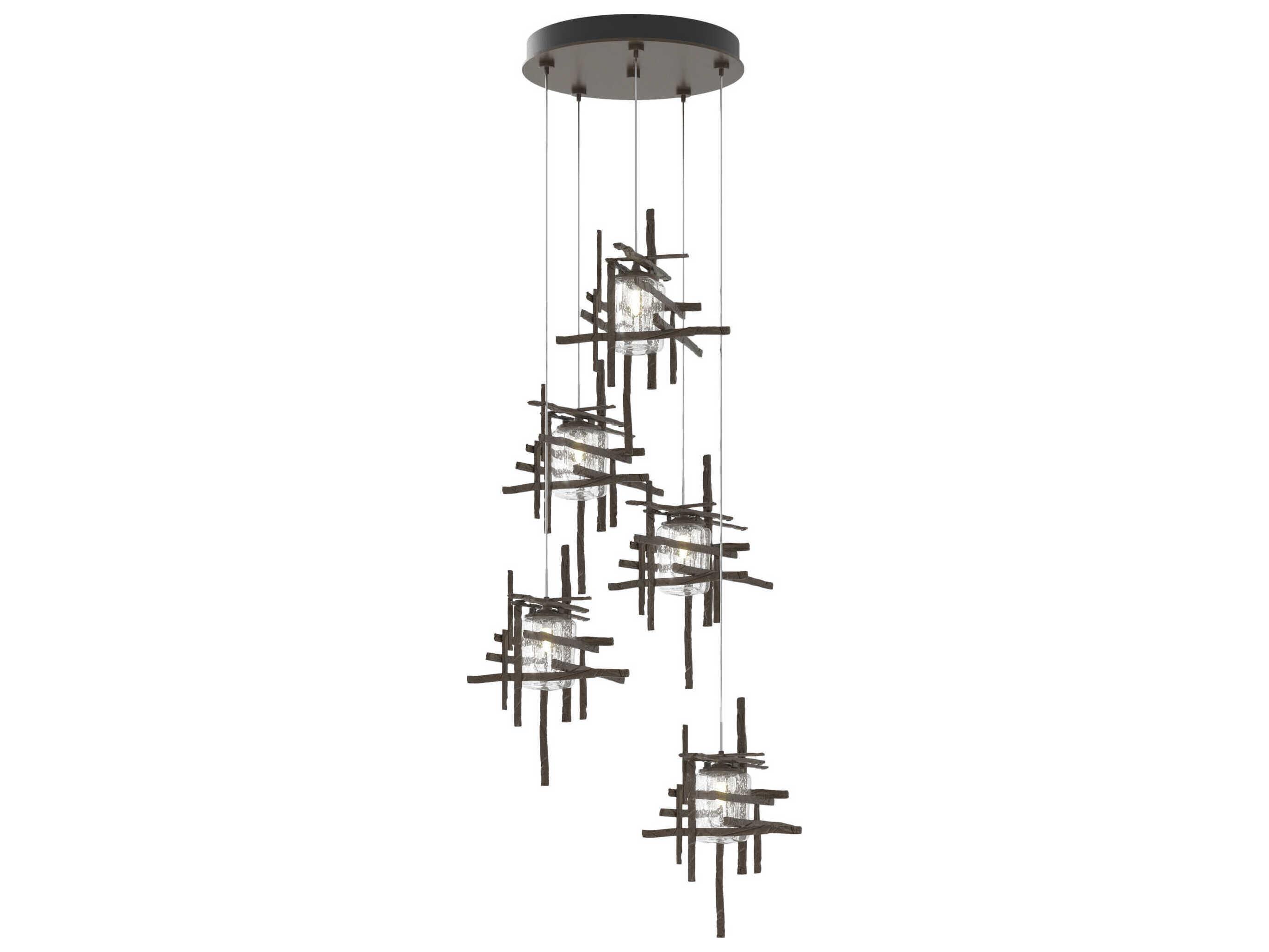 Hubbardton Forge Tura 5-Light Glass LED Pendant