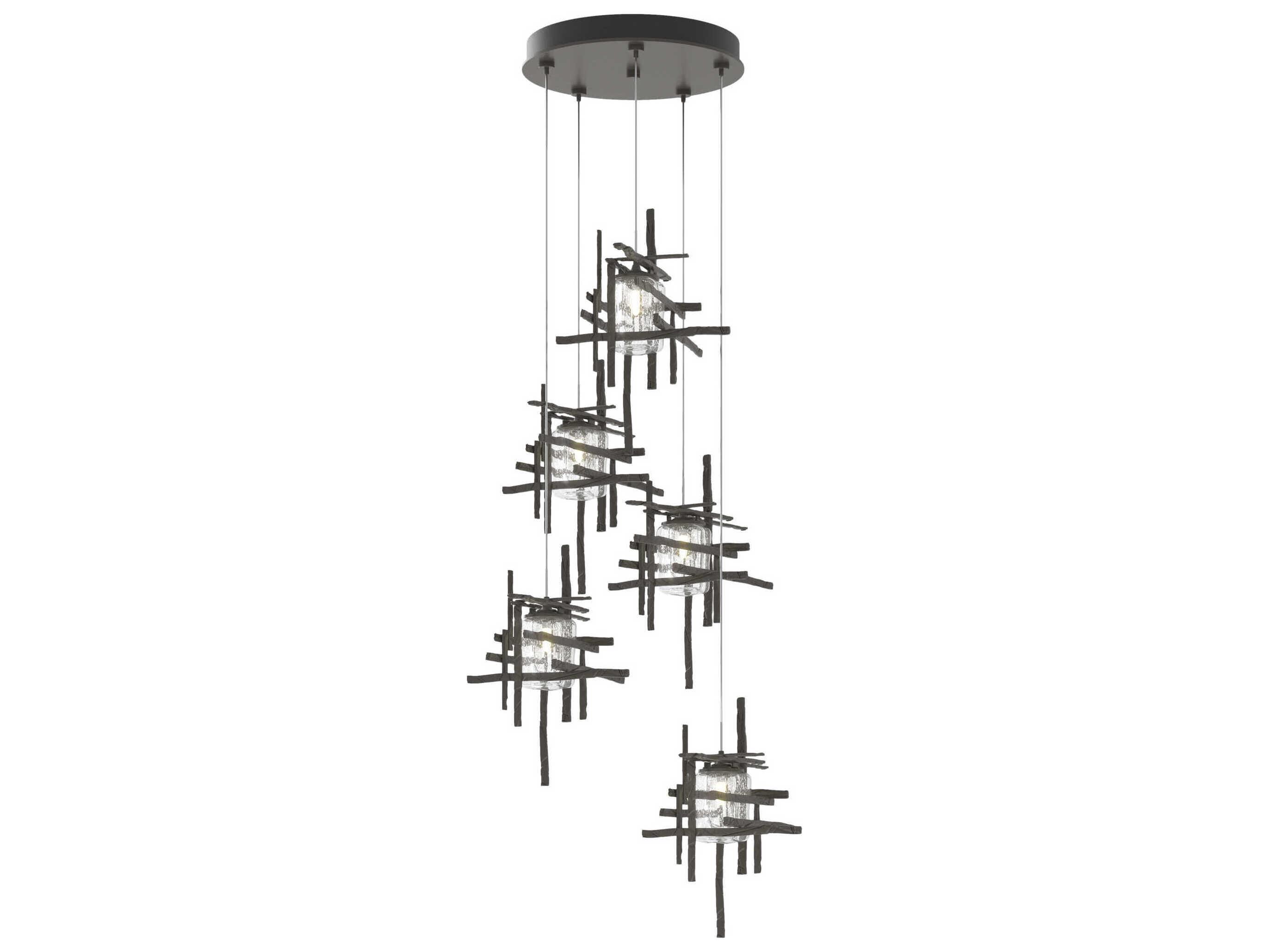 Hubbardton Forge Tura 5-Light Glass LED Pendant