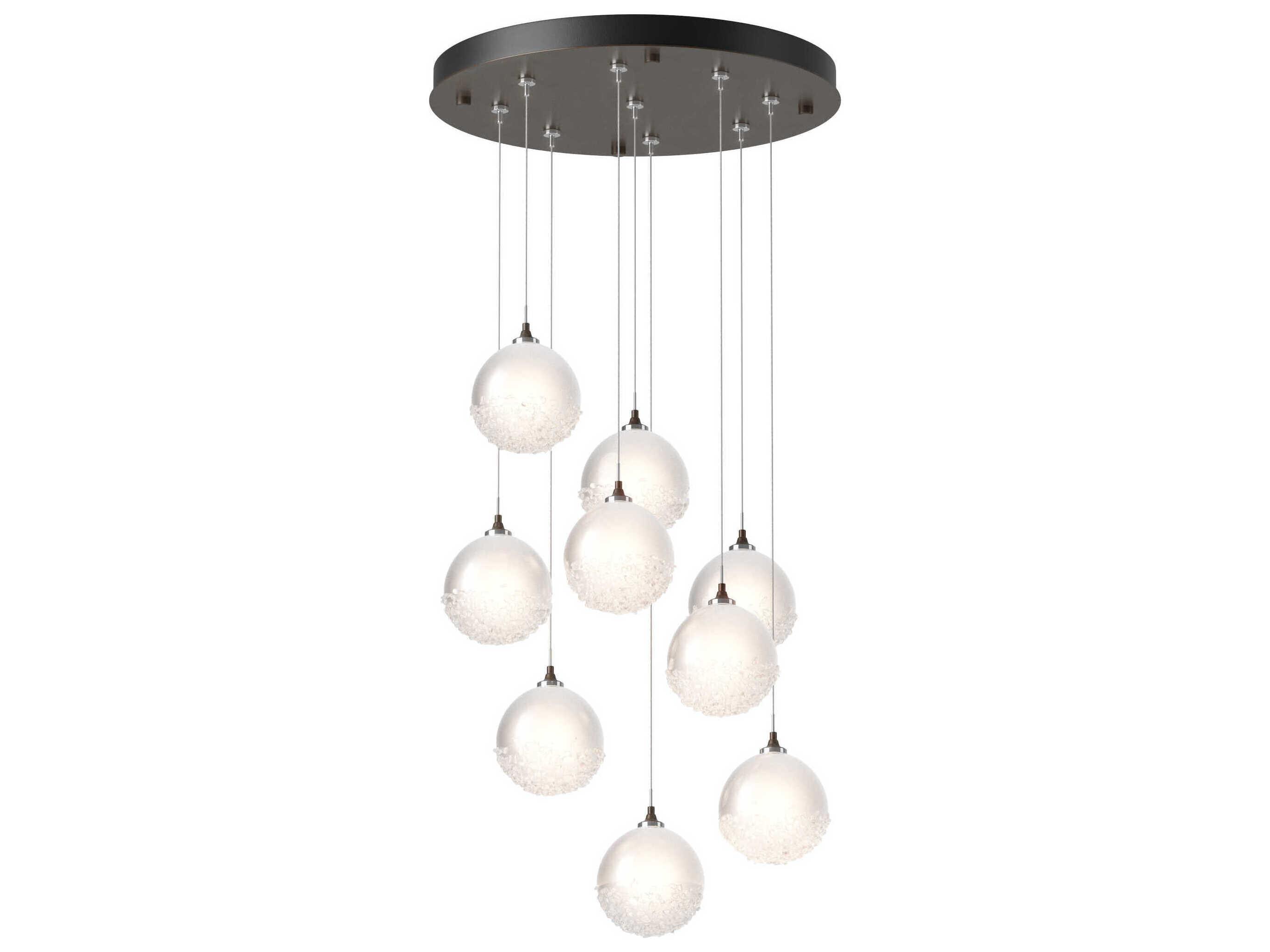 Hubbardton Forge Fritz 9-Light Glass LED Globe Pendant