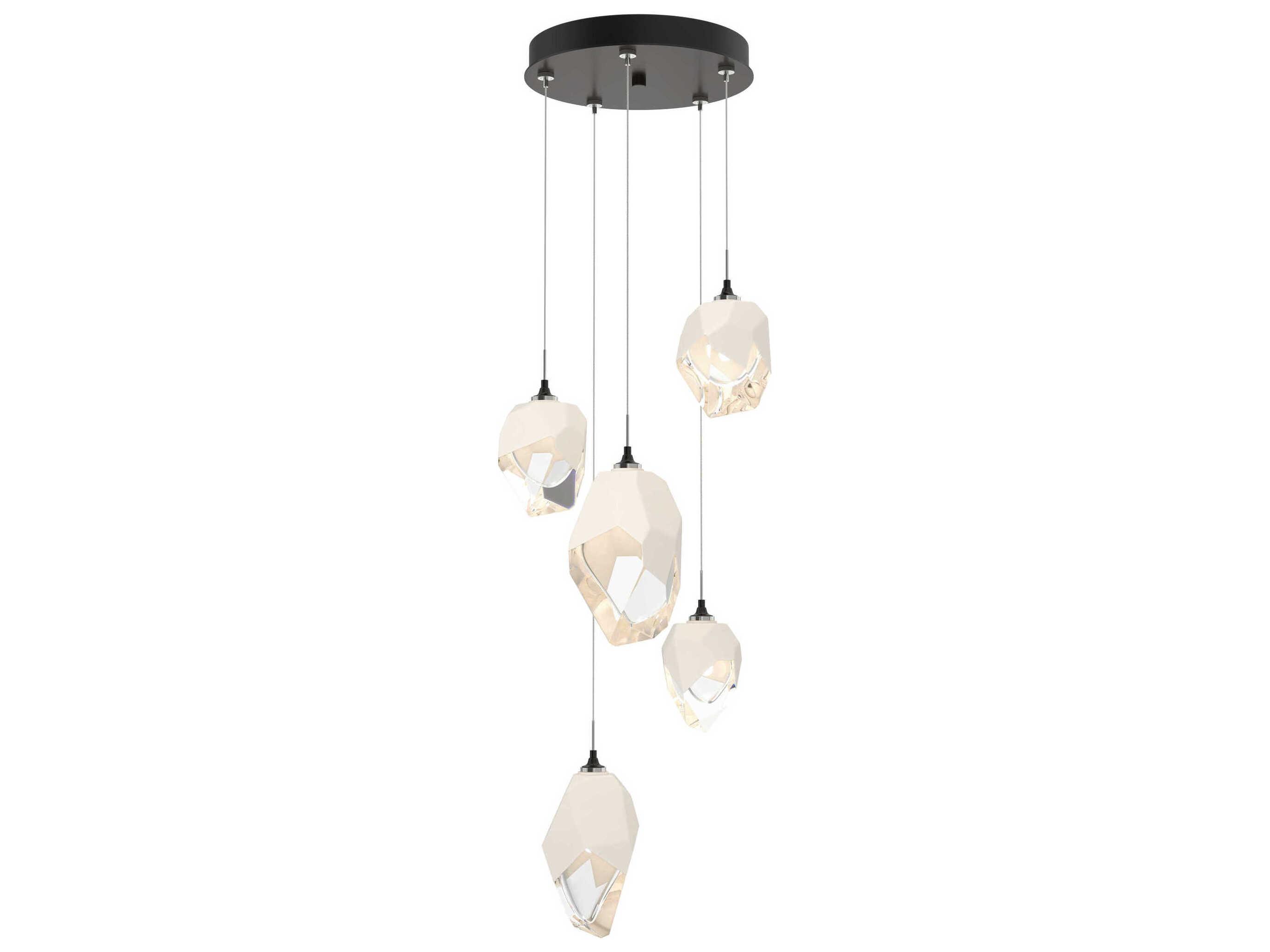 Hubbardton Forge Chrysalis 5-Light Crystal Glass Pendant
