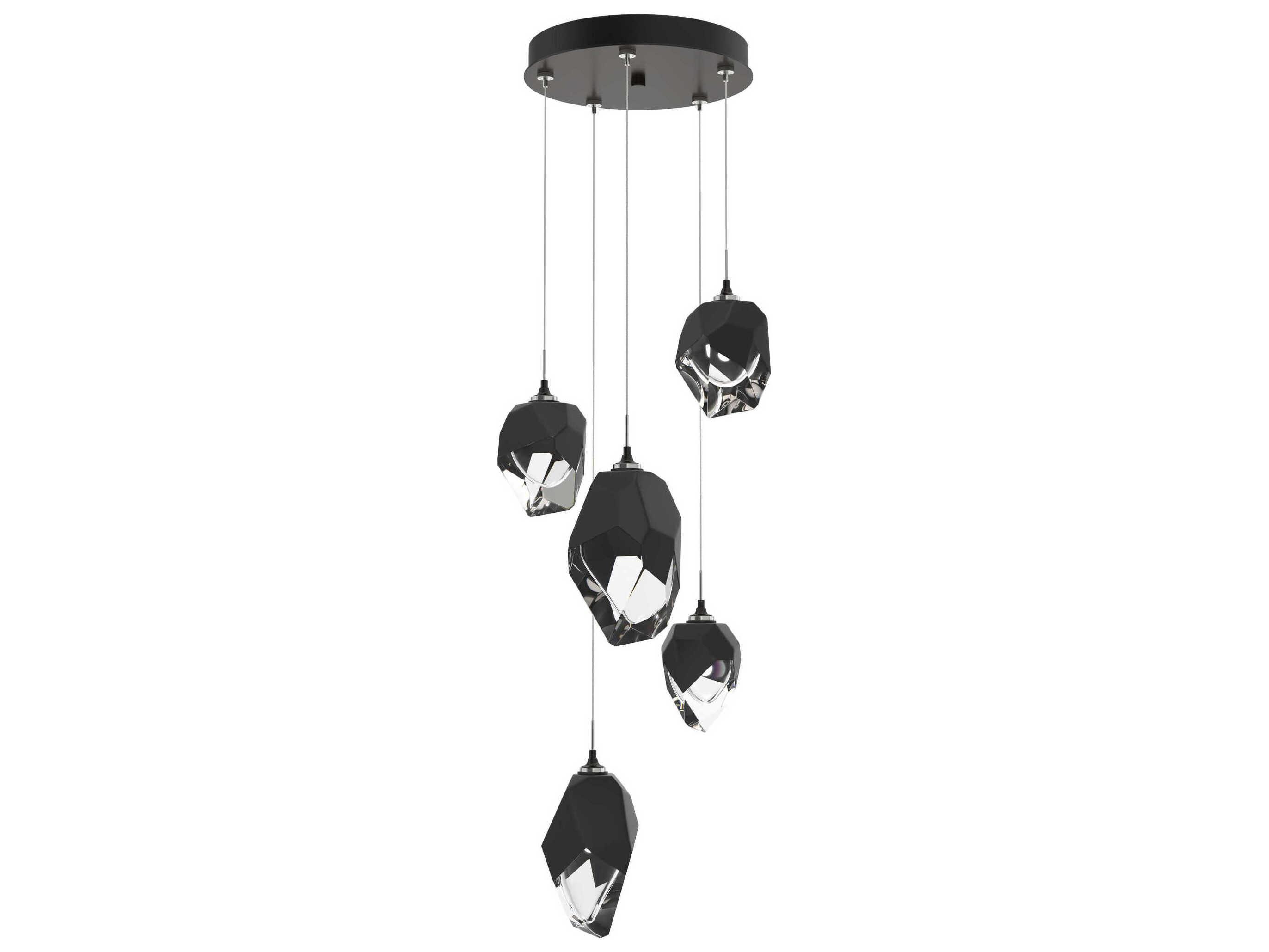 Hubbardton Forge Chrysalis 5-Light Crystal Glass Pendant