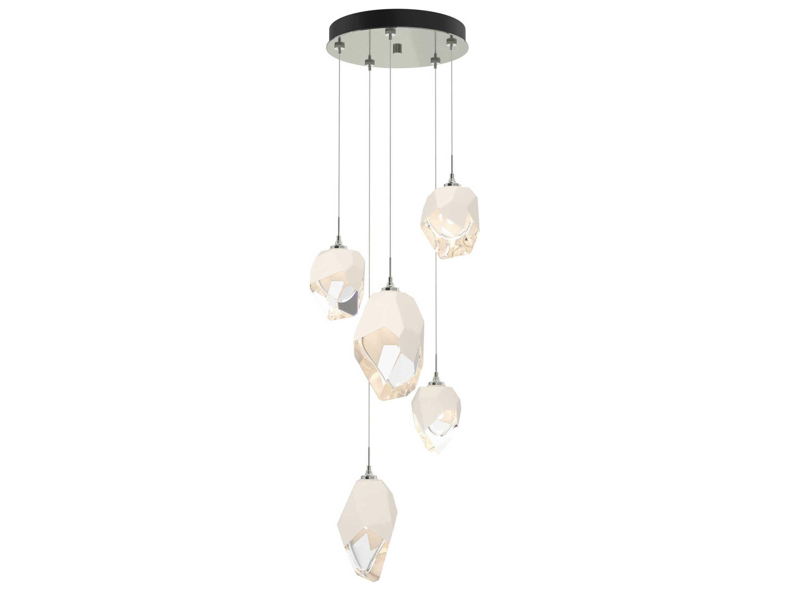 Hubbardton Forge Chrysalis 5-Light Crystal Glass Pendant